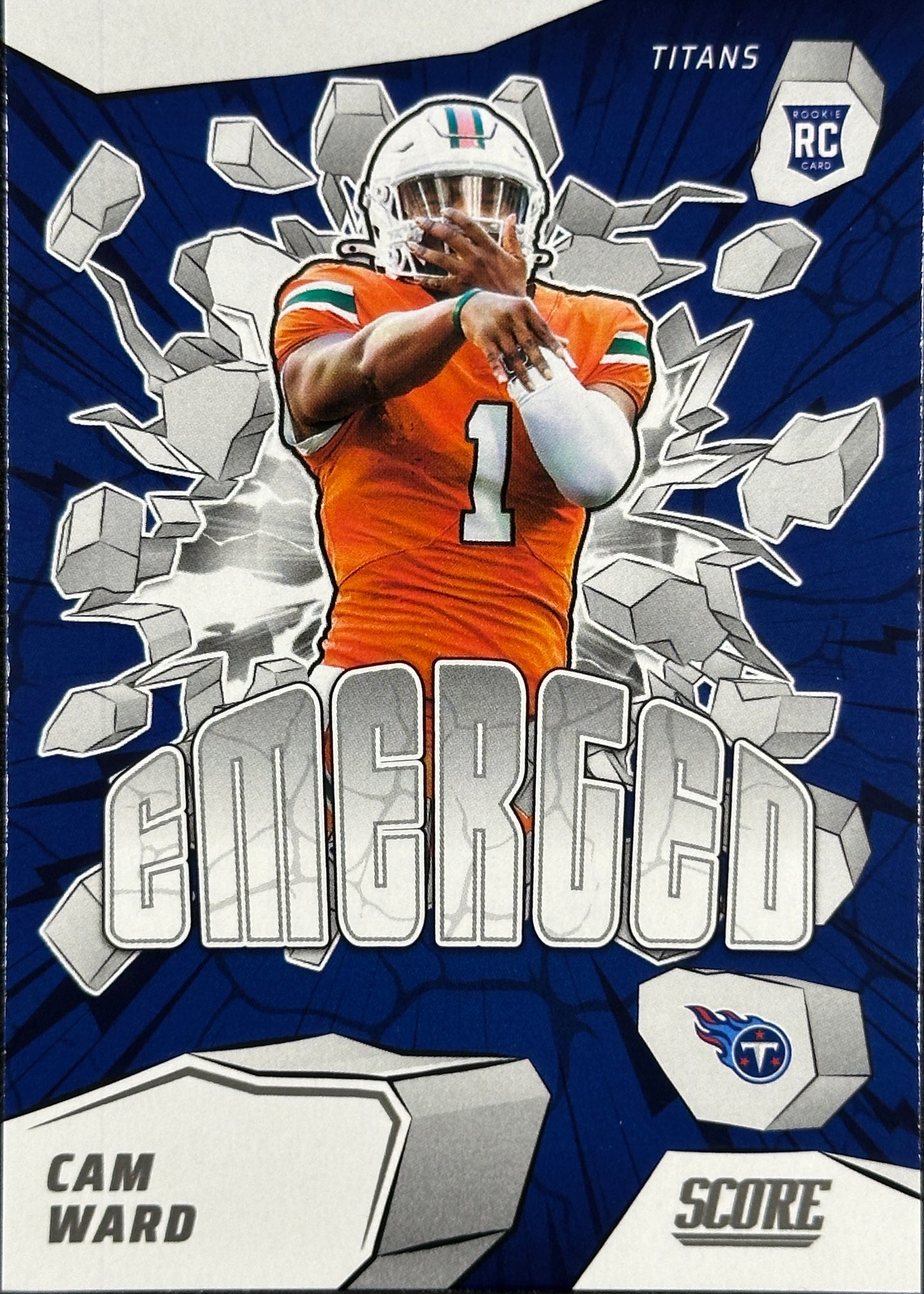 Cam Ward Emerged Score Rookie Titans Sports Card