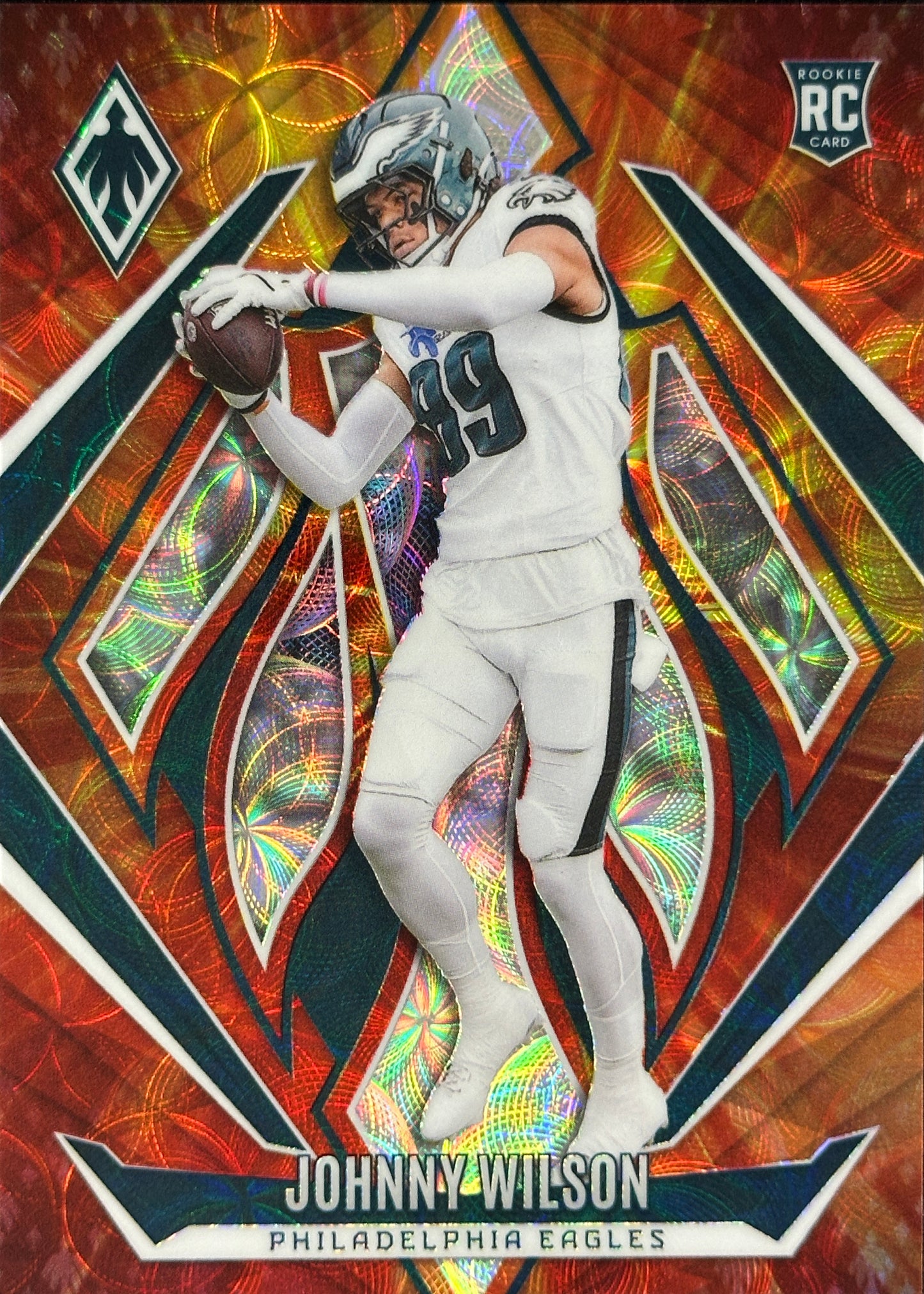 Johnny Wilson 2024 Phoenix Fire Burst /350 FireBurst RC Rookie Eagles