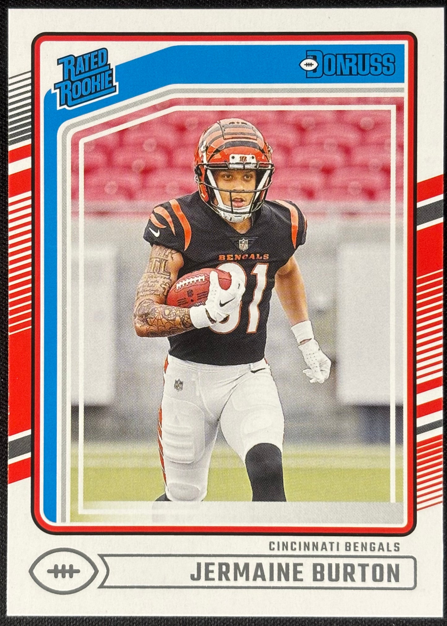 Jermaine Burton Donruss Rated Rookie Bengals