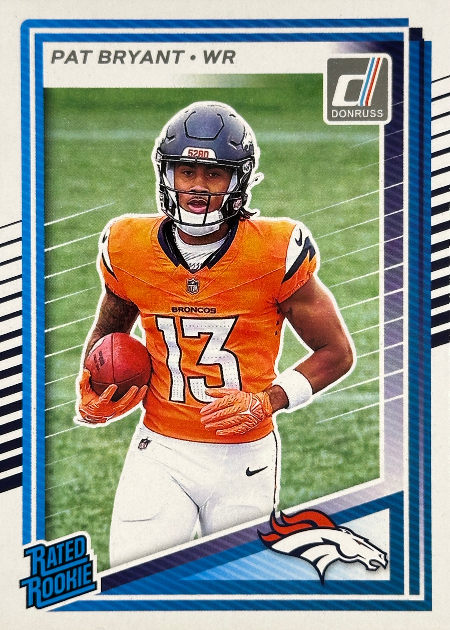 Pat Bryant Rated Rookie Donruss Broncos Sports Card