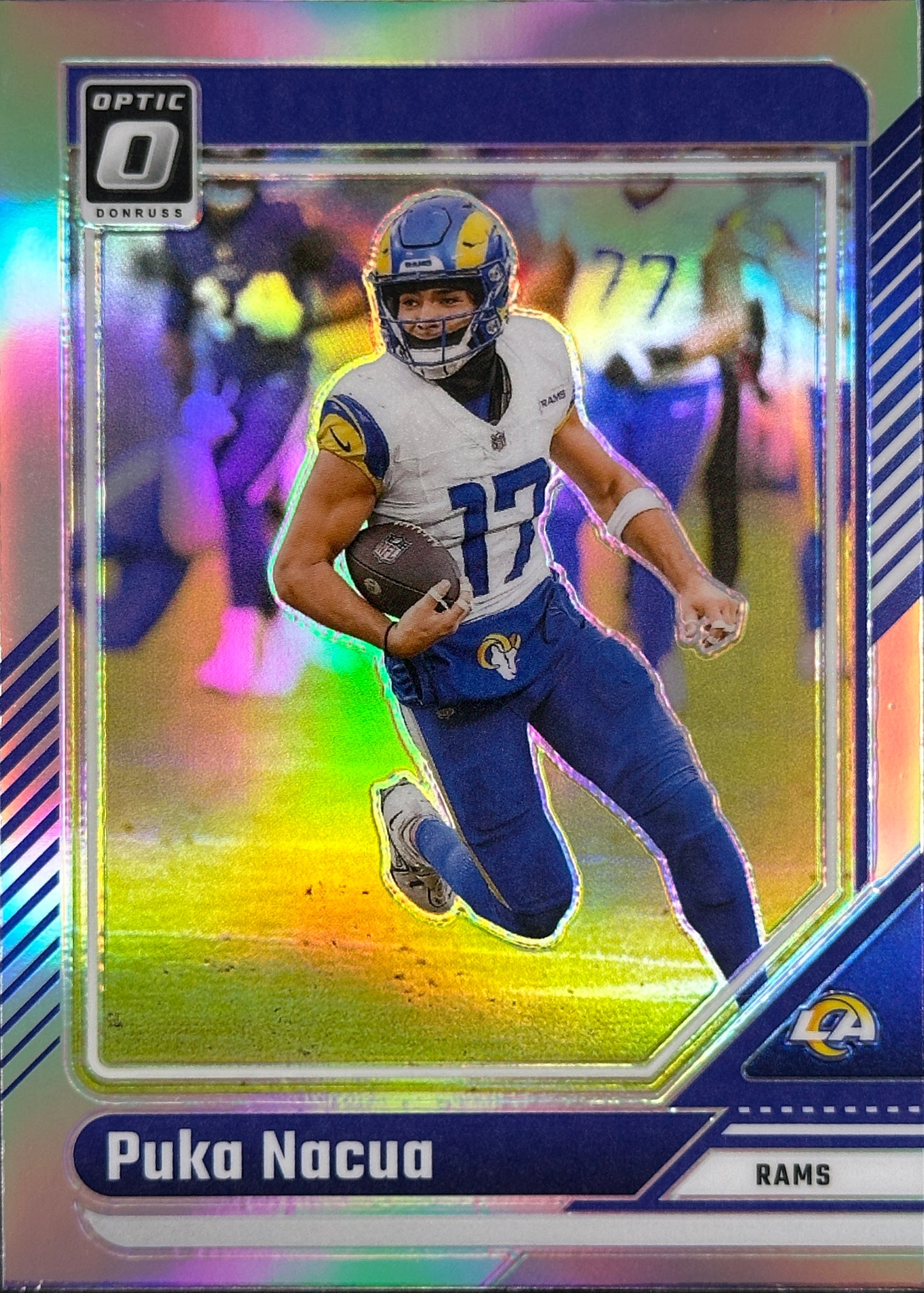 Puka Nacua Optic Holo Rams Sports Card