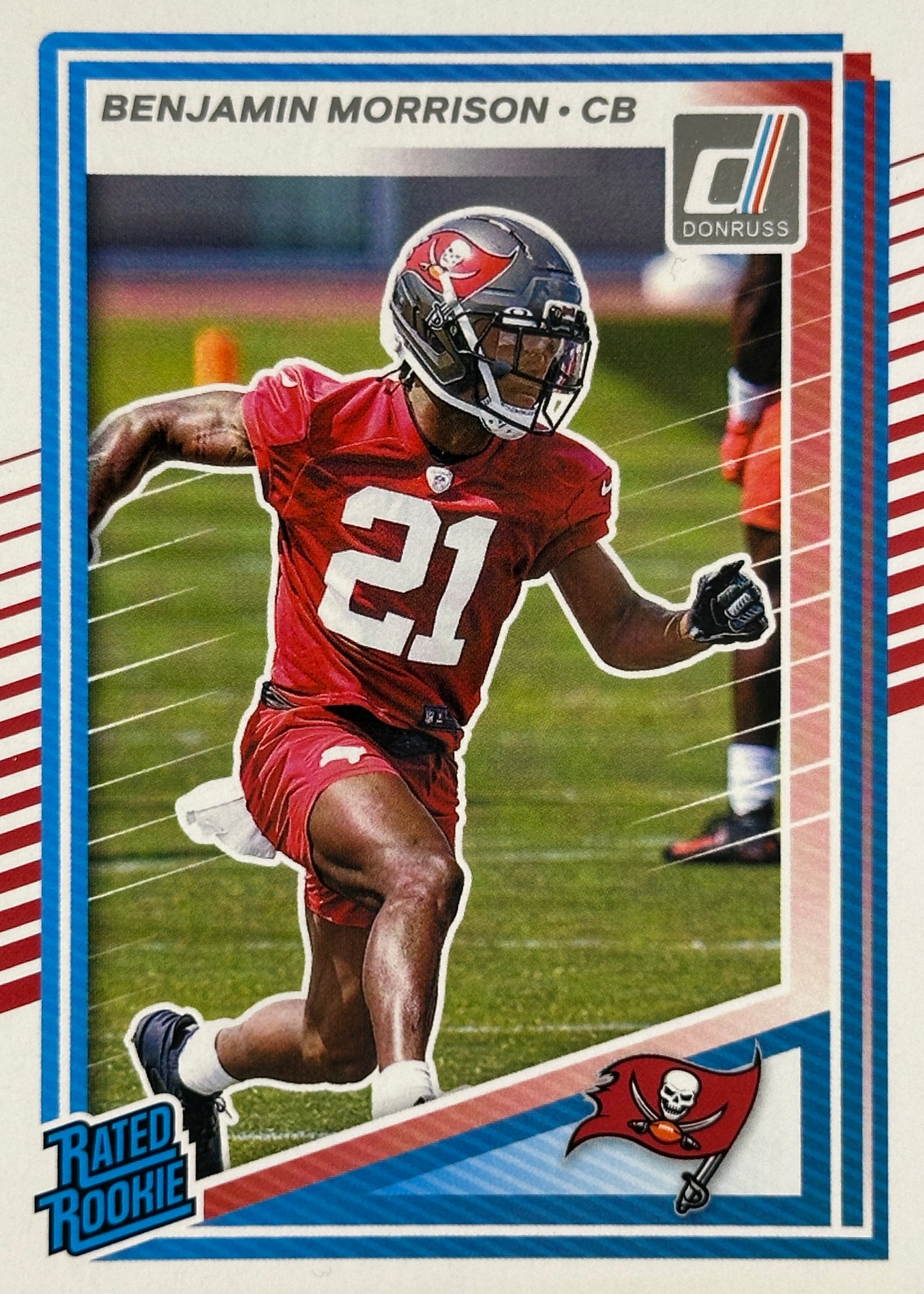 Benjamin Morrison Rated Rookie Donruss Buccaneers Sports Card