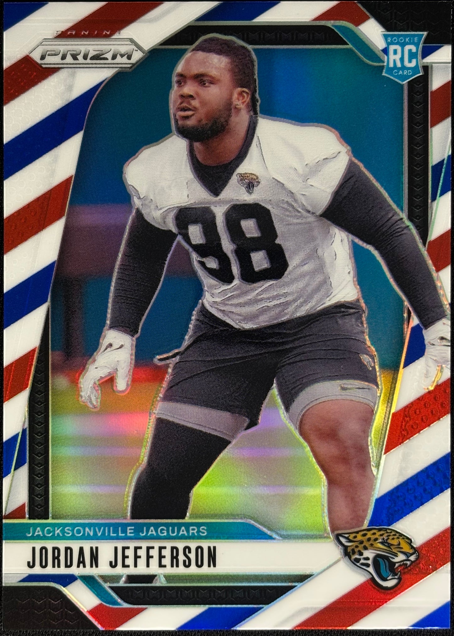 Jordan Jefferson Prizm Red White Blue Rookie Jaguars