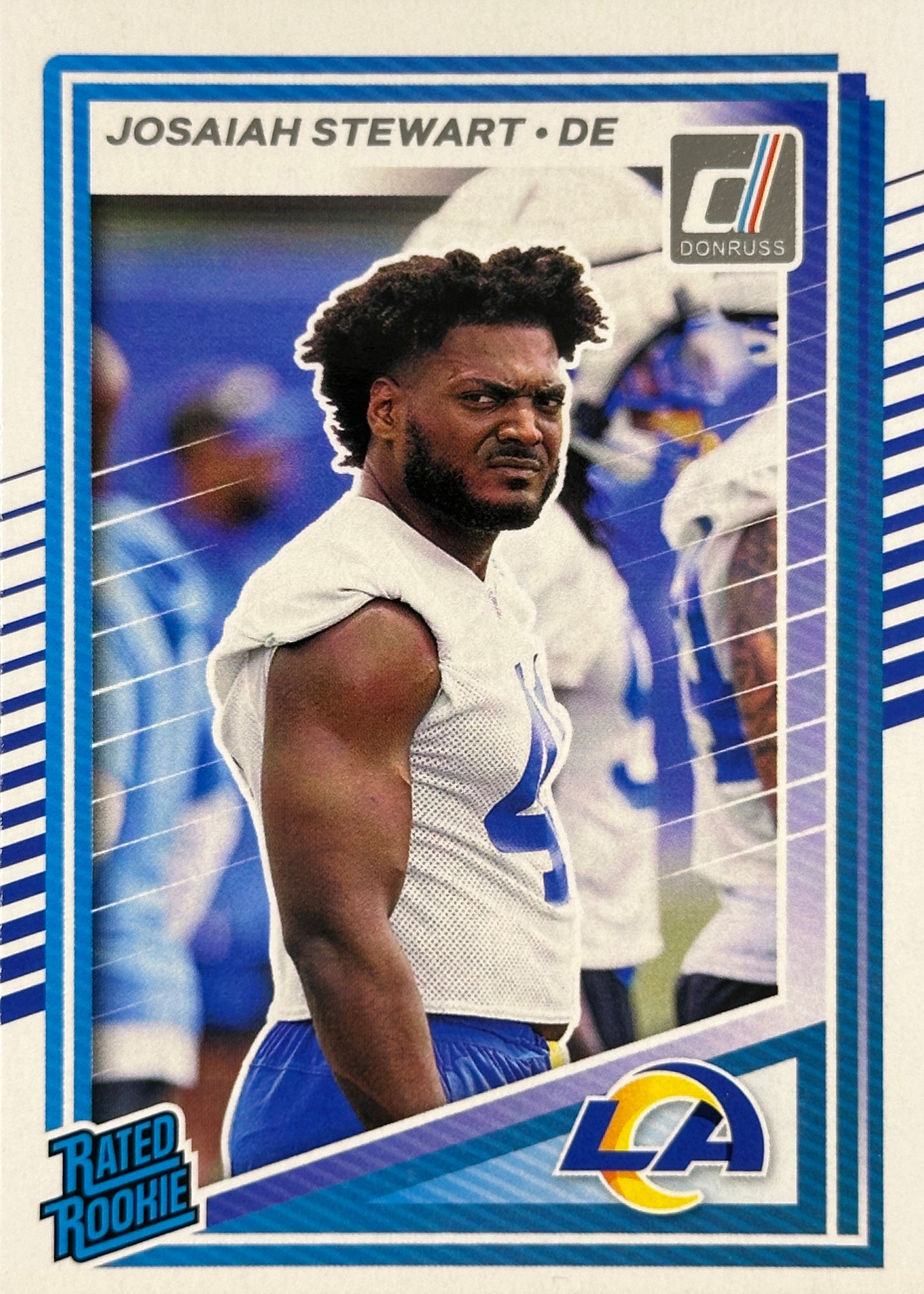 Josaiah Stewart Rated Rookie Donruss Rams Sports Card