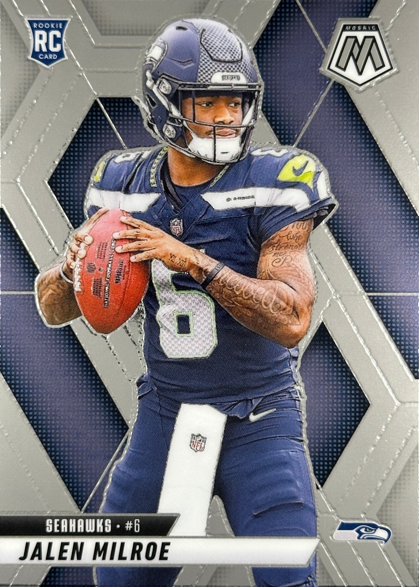 Jalen Milroe Mosaic Rookie Seahawks Sports Card