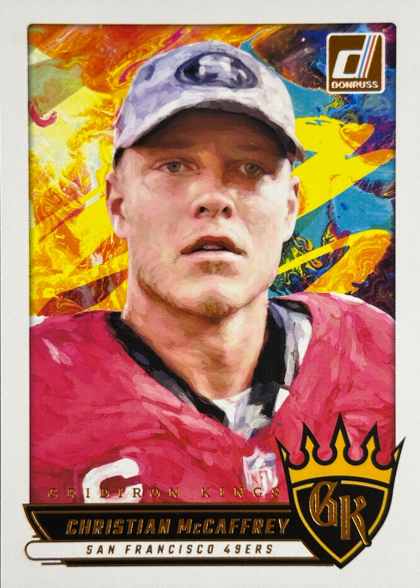 Christian McCaffrey Gridiron Kings Donruss 49ers Sports Card