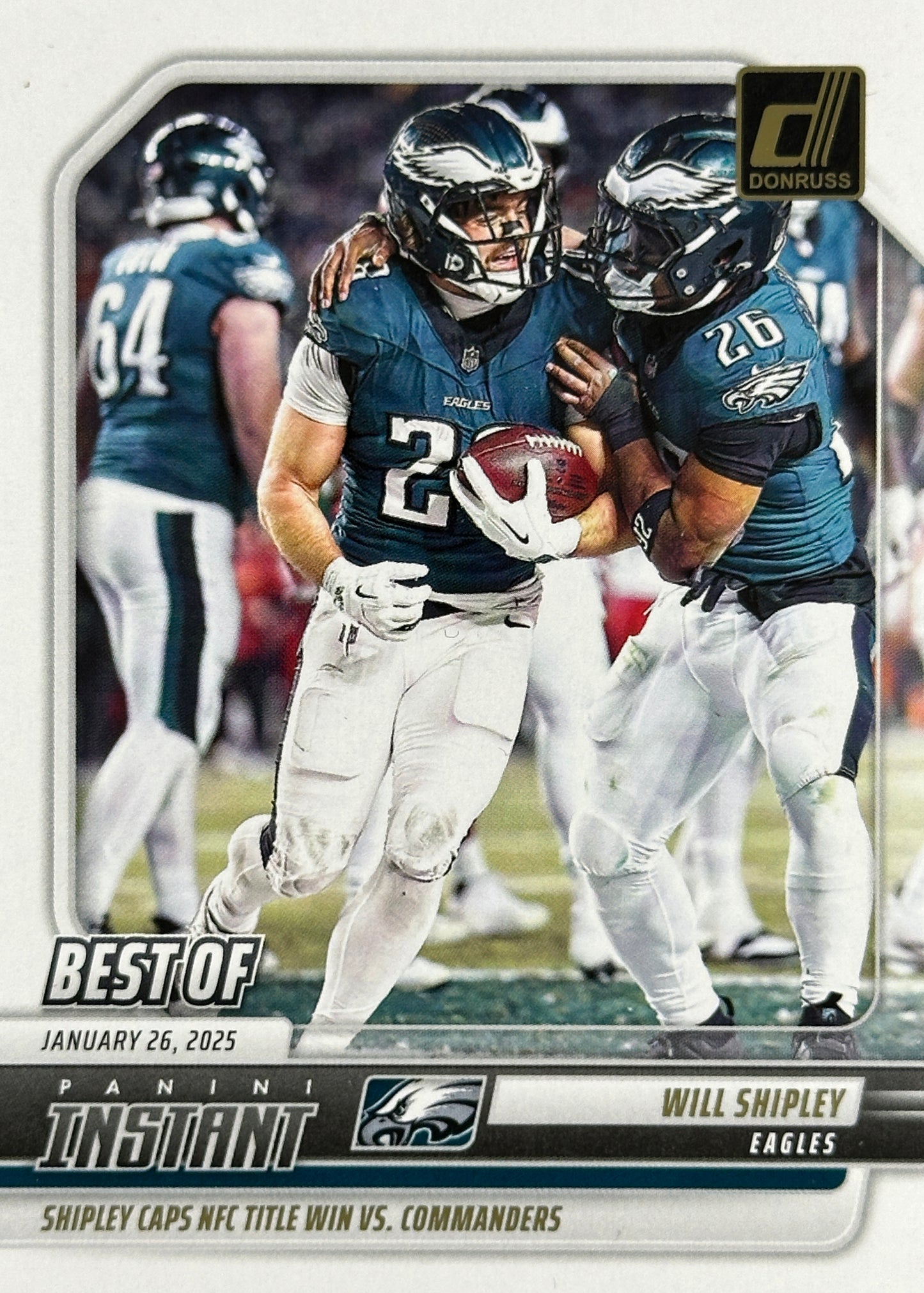 Will Shipley Best Of Panini Instant Donruss Eagles