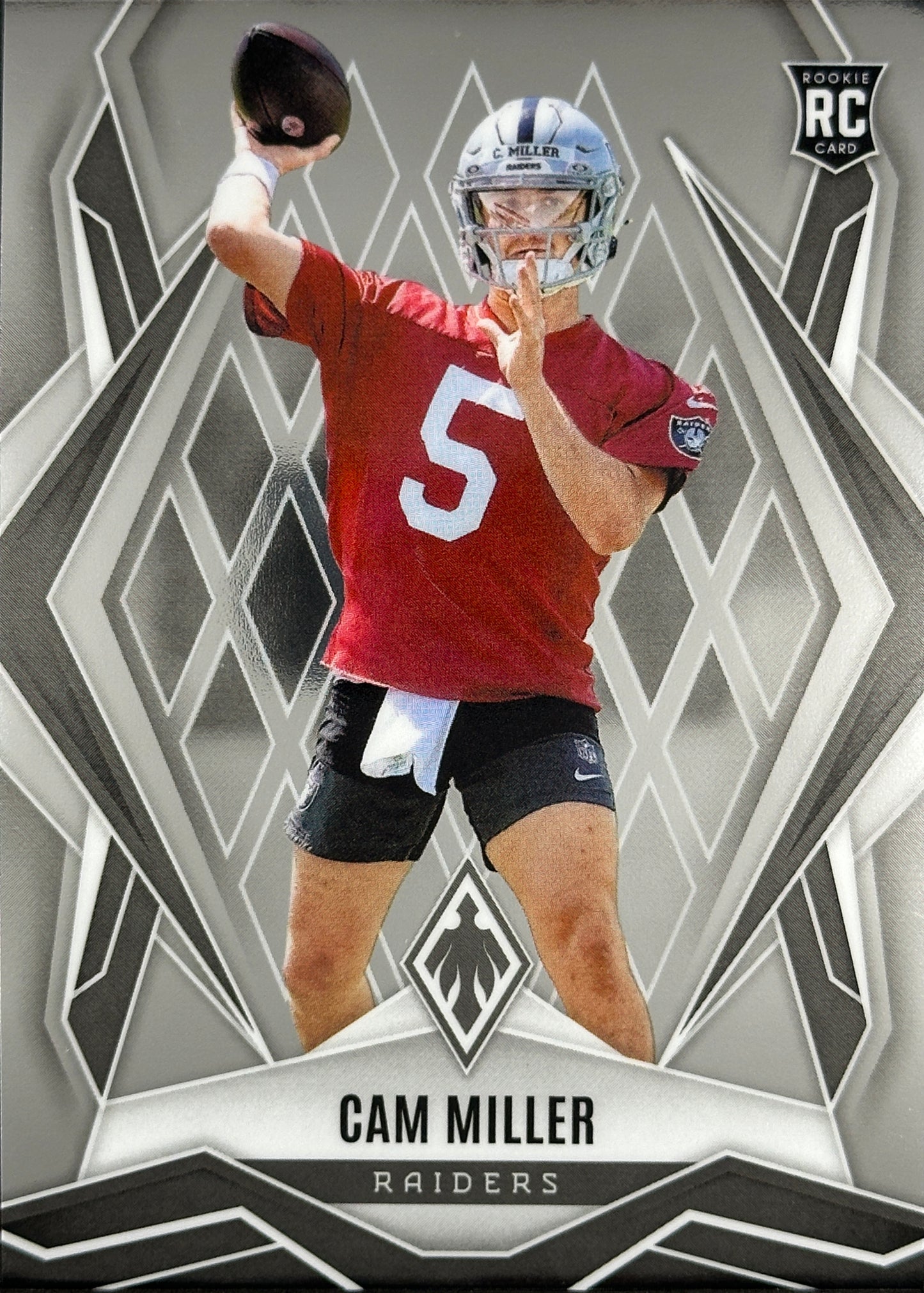 Cam Miller Phoenix Rookie Raiders Sports Card