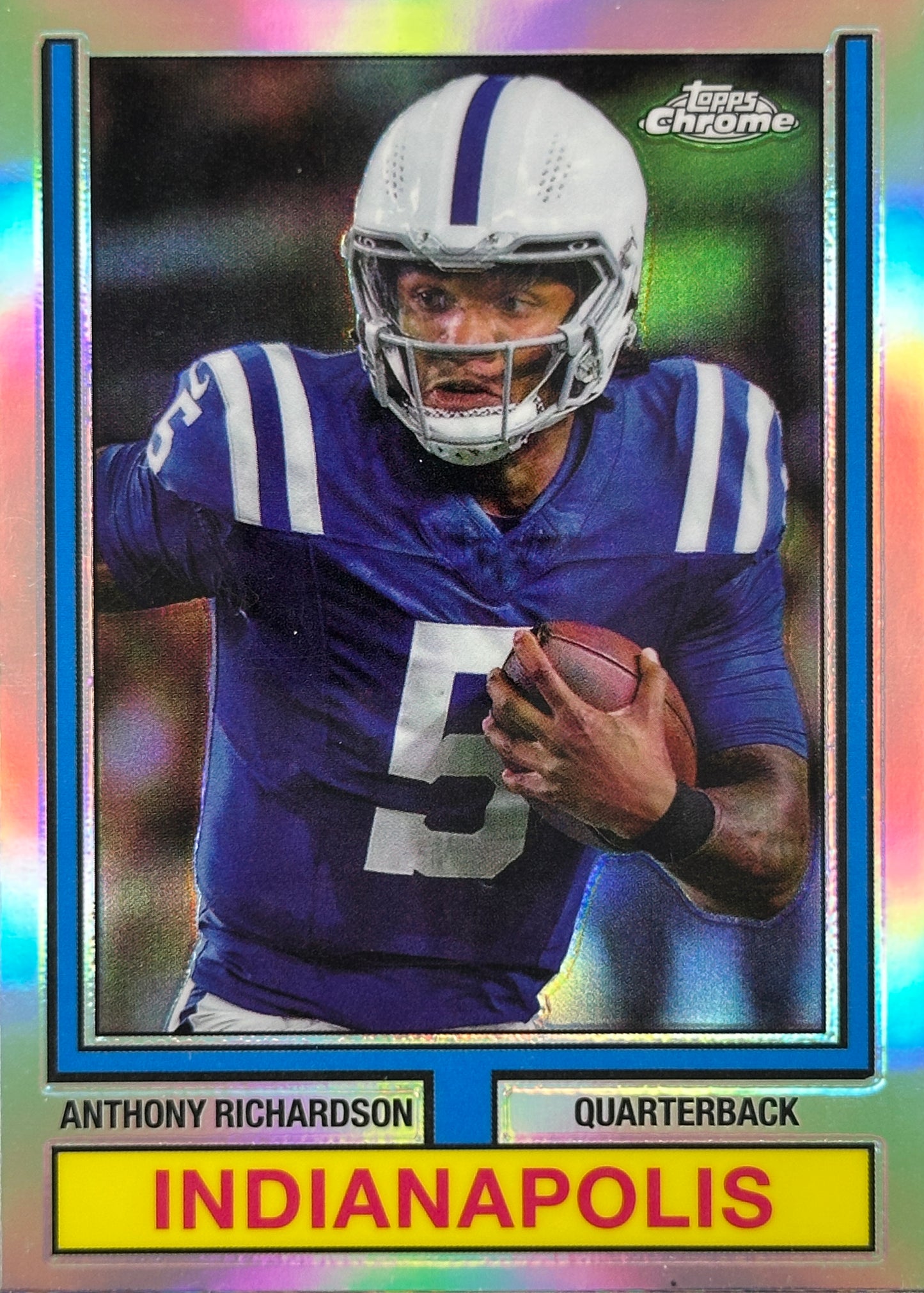 Anthony Richardson Topps Chrome Refractor Retro Variation Colts