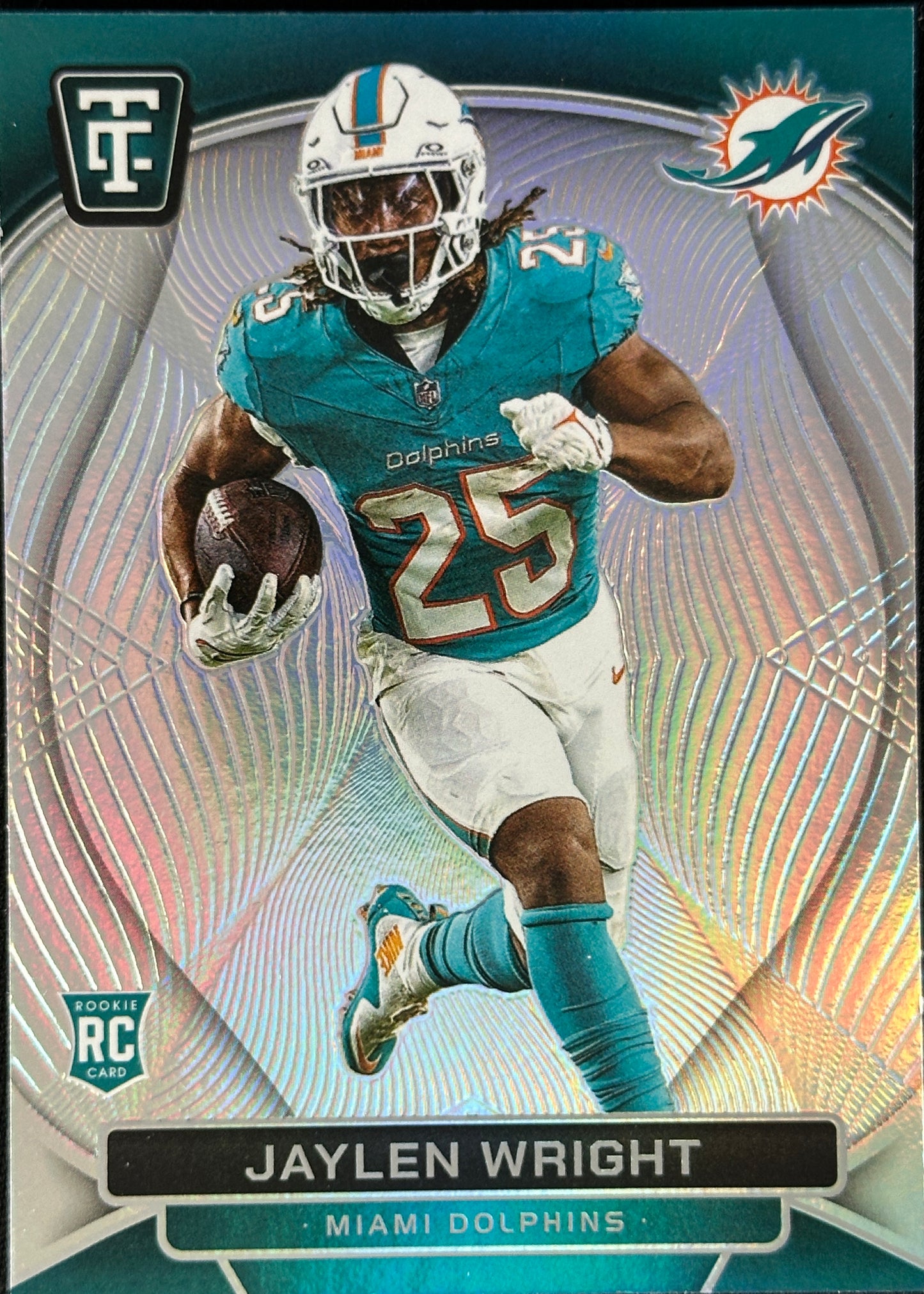 Jaylen Wright Totally Certified Silver Rookie RC Dolphins