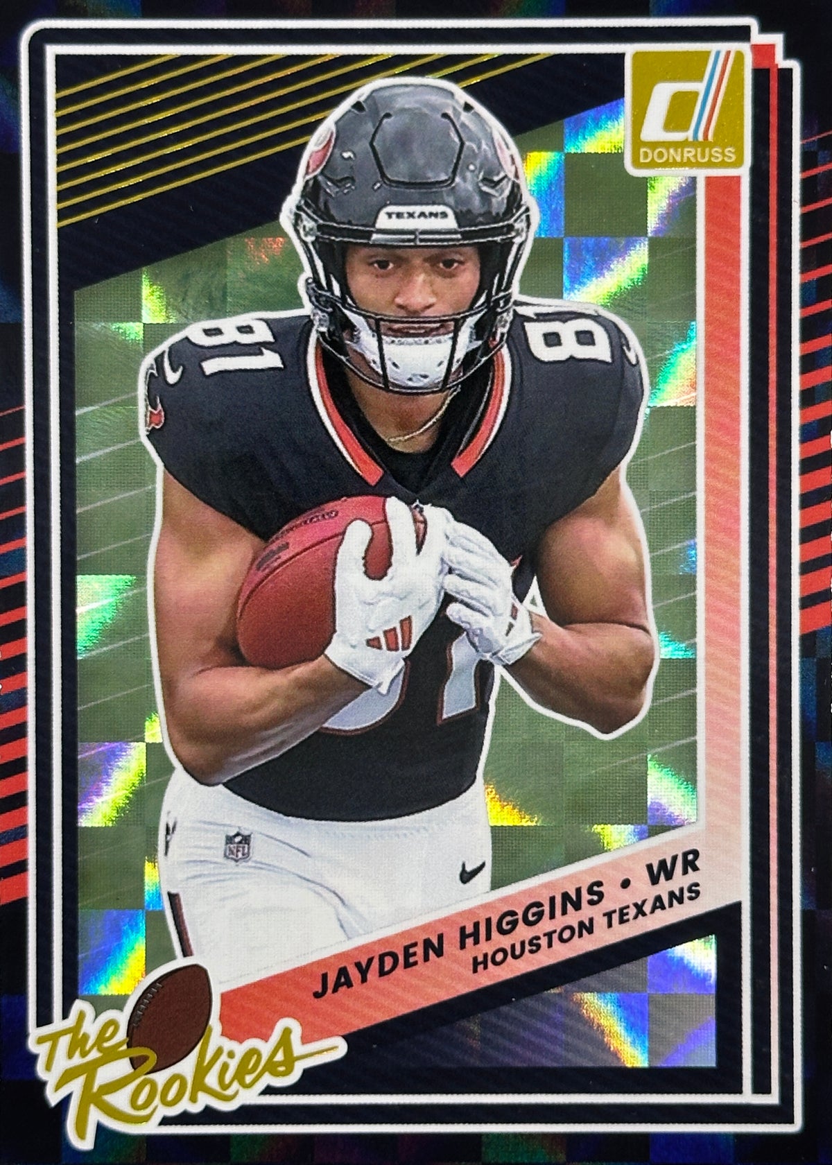 Jayden Higgins The Rookies Texans Sports Card