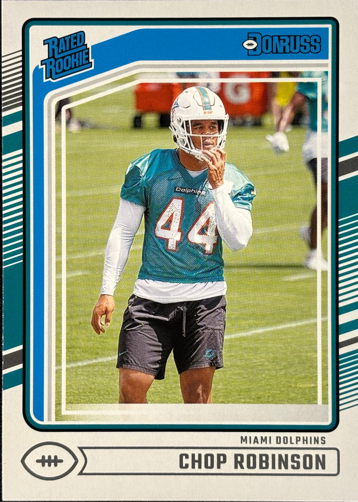 Chop Robinson Donruss Rated Rookie Dolphins Sports Card