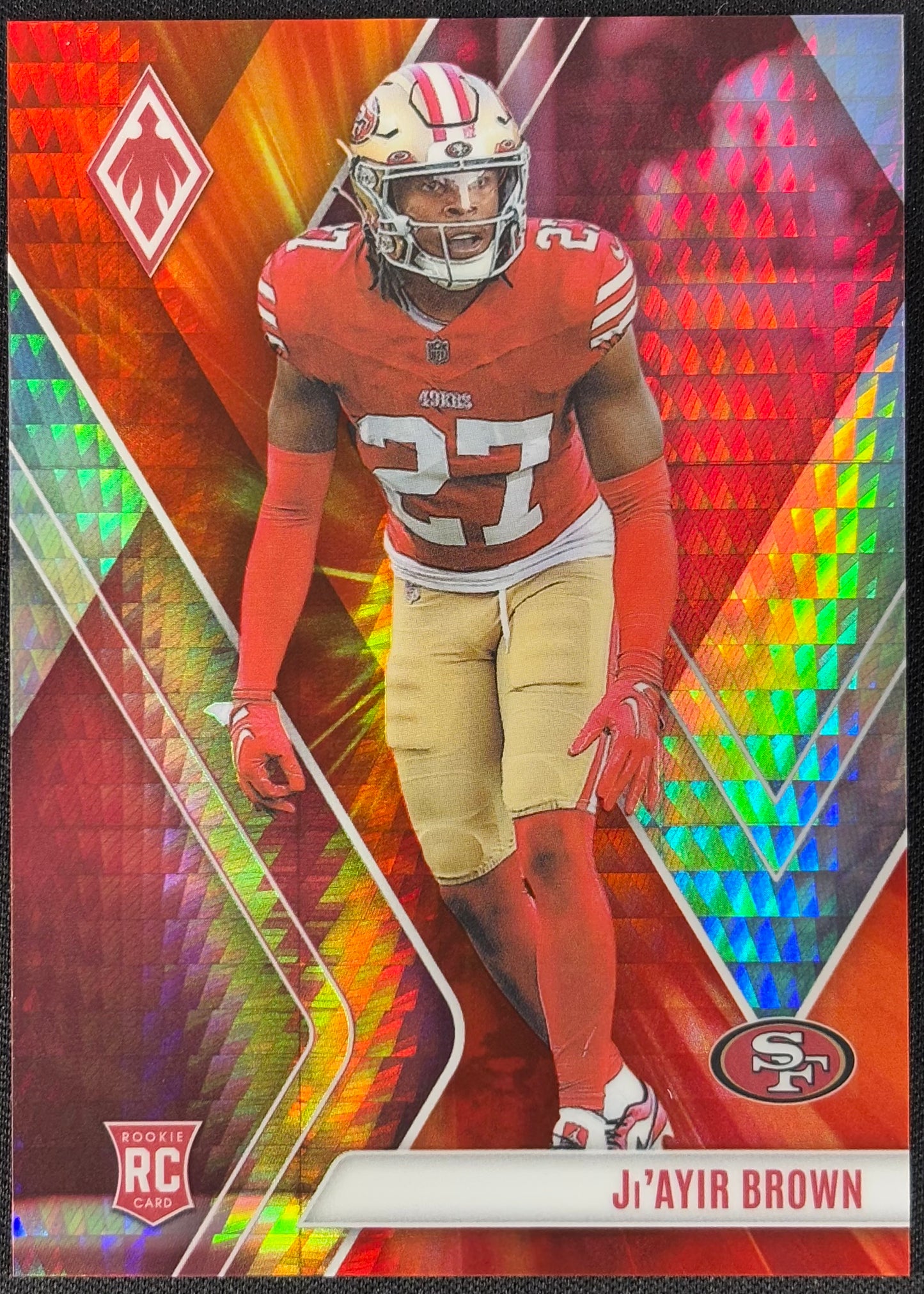 Ji'Ayir Brown Phoenix Fire Burst /340 Rookie 49ers