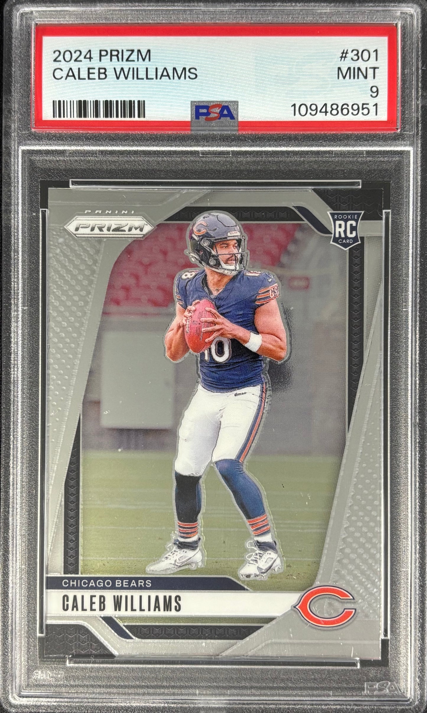 Caleb Williams Prizm PSA 9 Rookie Bears