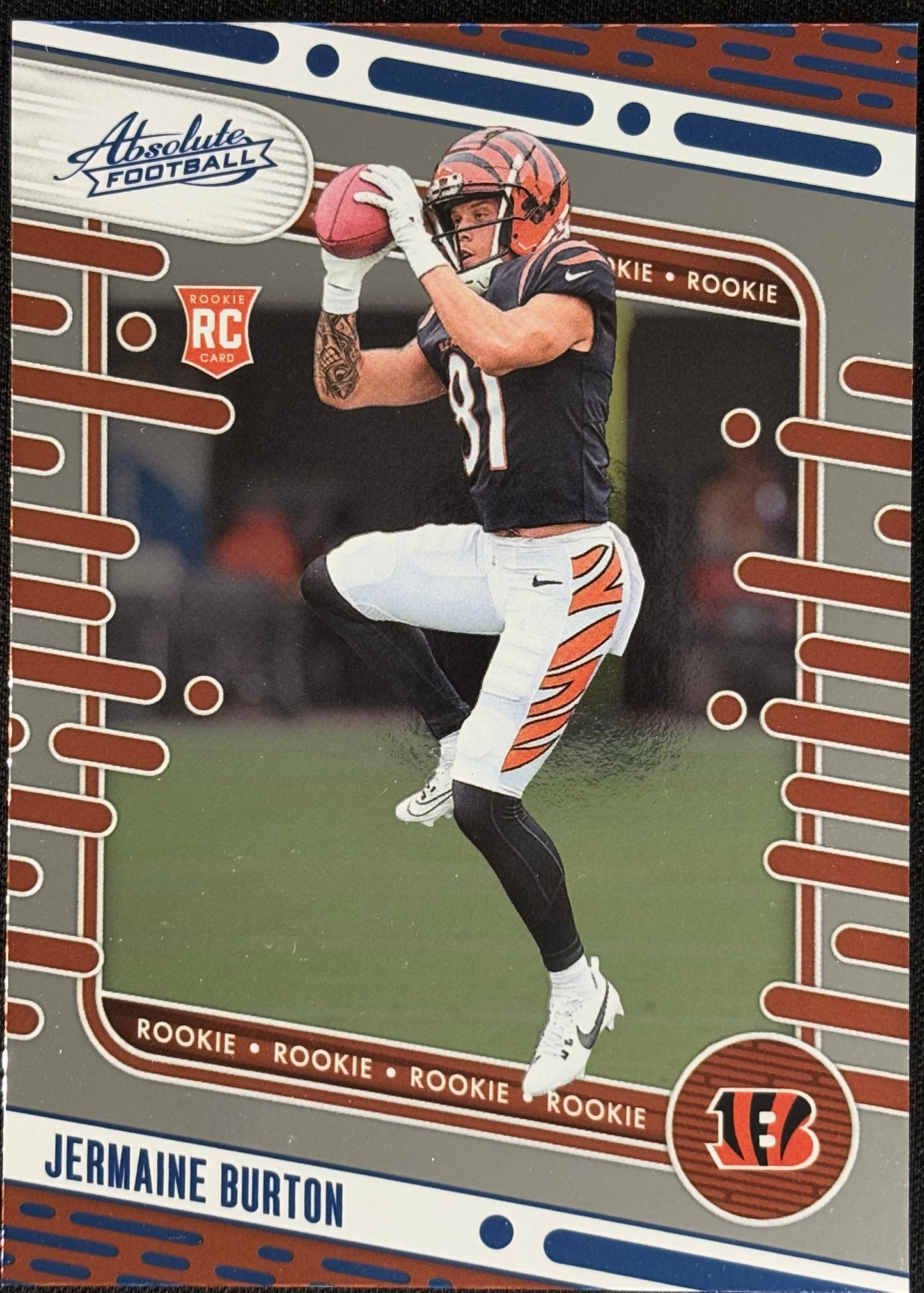 Jermaine Burton Absolute Blue Rookie Bengals