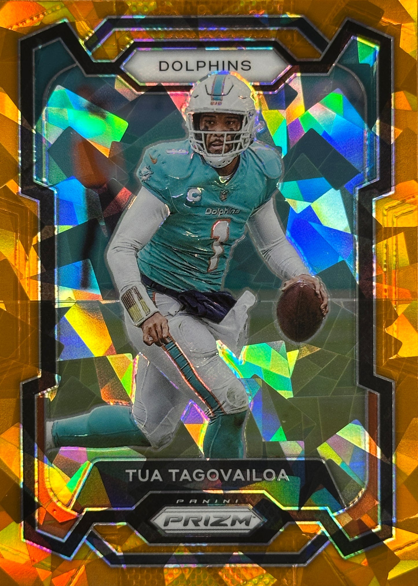 Tua Tagovailoa Prizm Orange Ice Dolphins