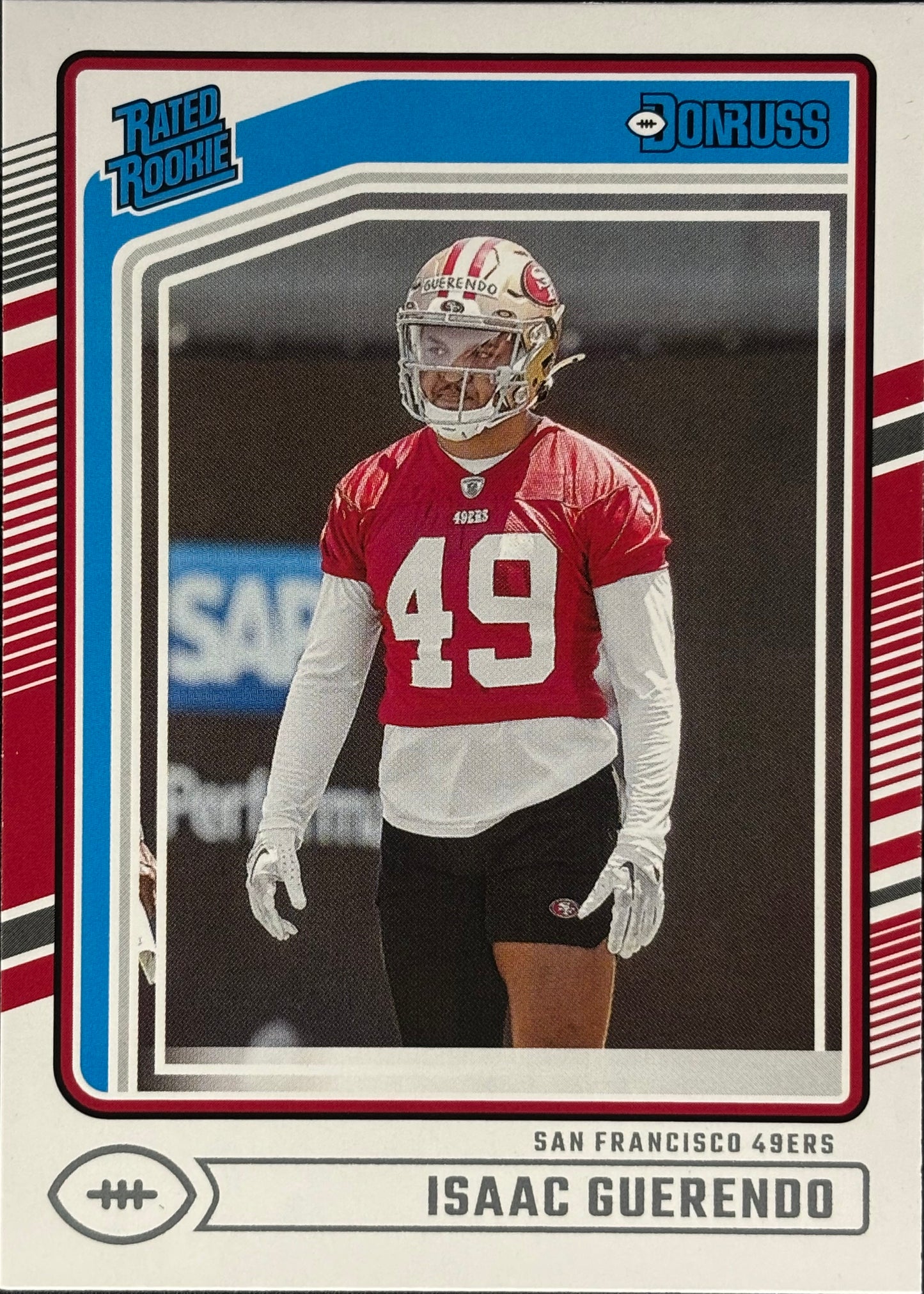 Isaac Guerendo Donruss Rated Rookie 49ers