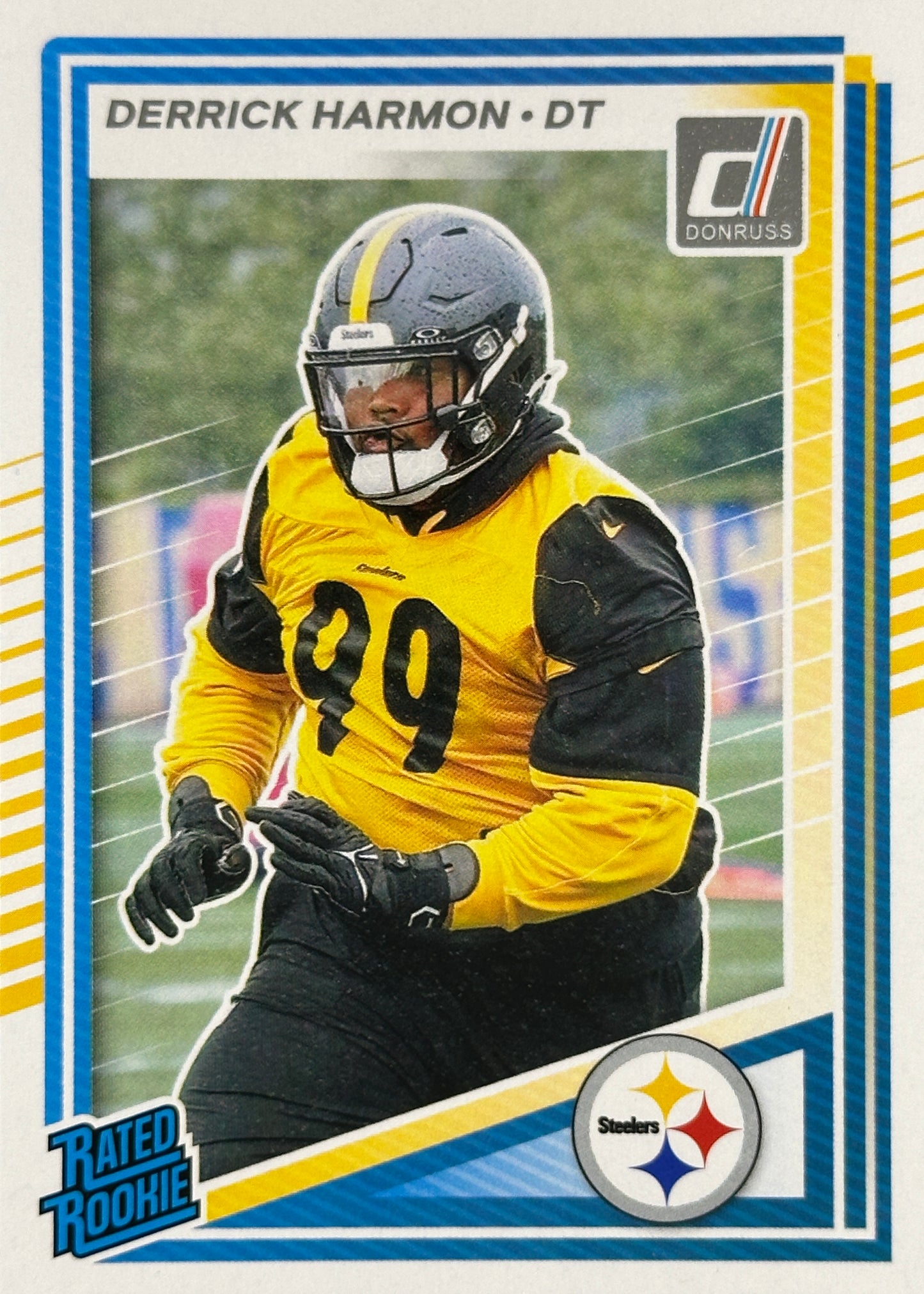 Derrick Harmon Rated Rookie Donruss Steelers Sports Card
