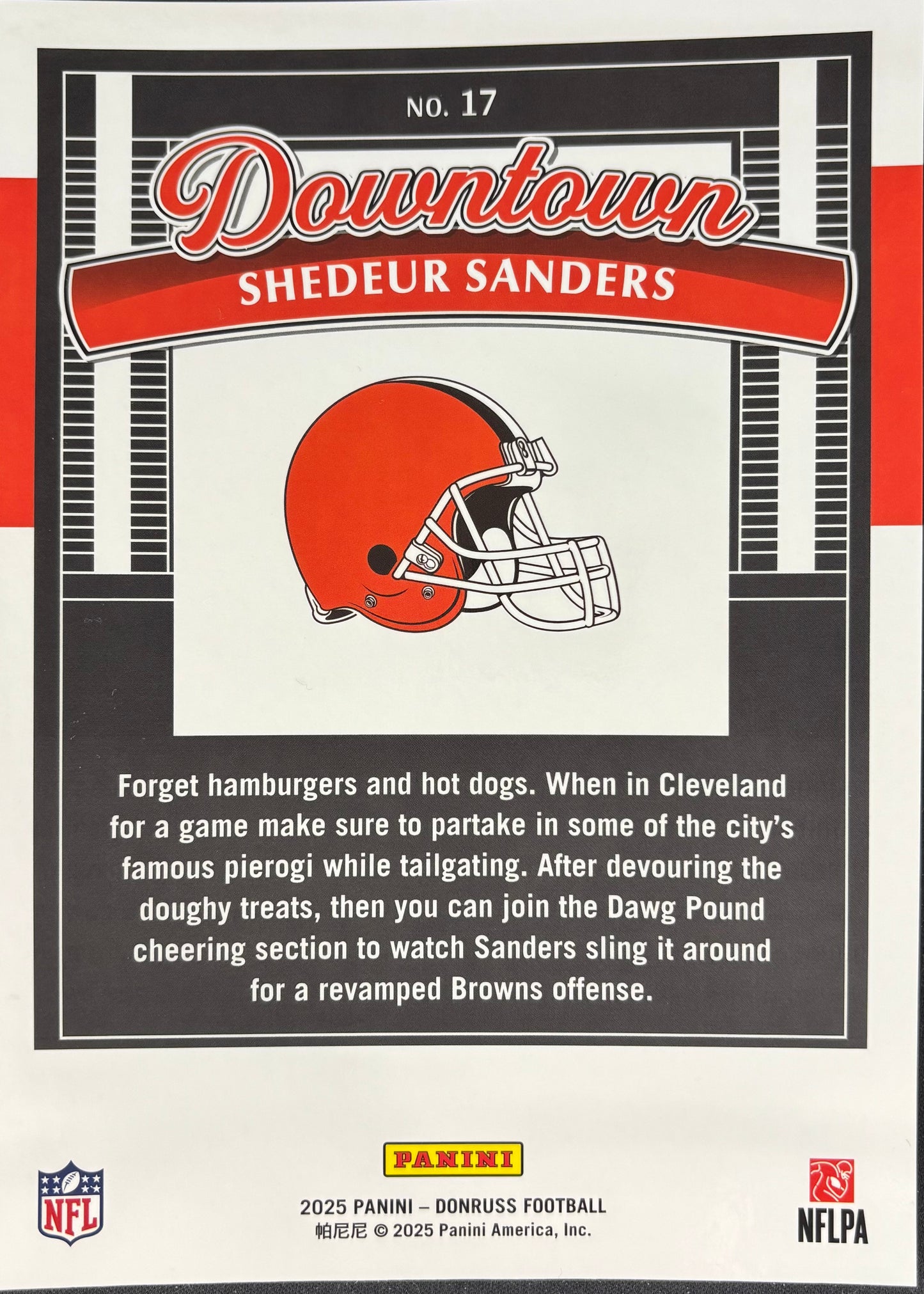 JUMBO Shedeur Sanders Donruss Oversized Downtown! Rookie Browns
