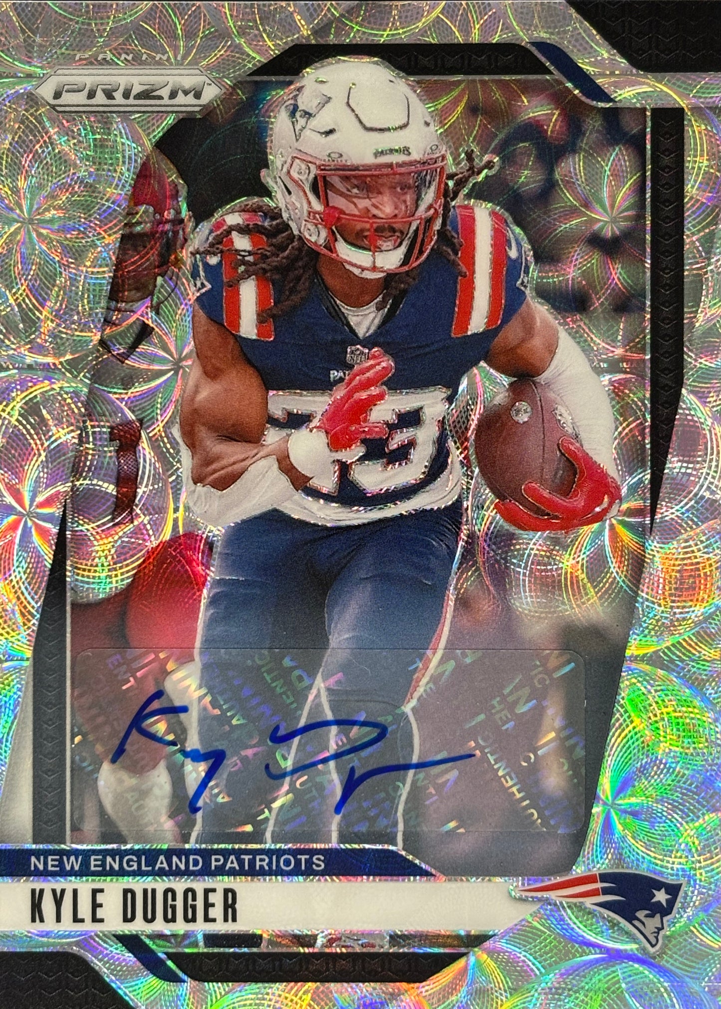 Kyle Dugger Prizm Choice Auto /100 Patriots
