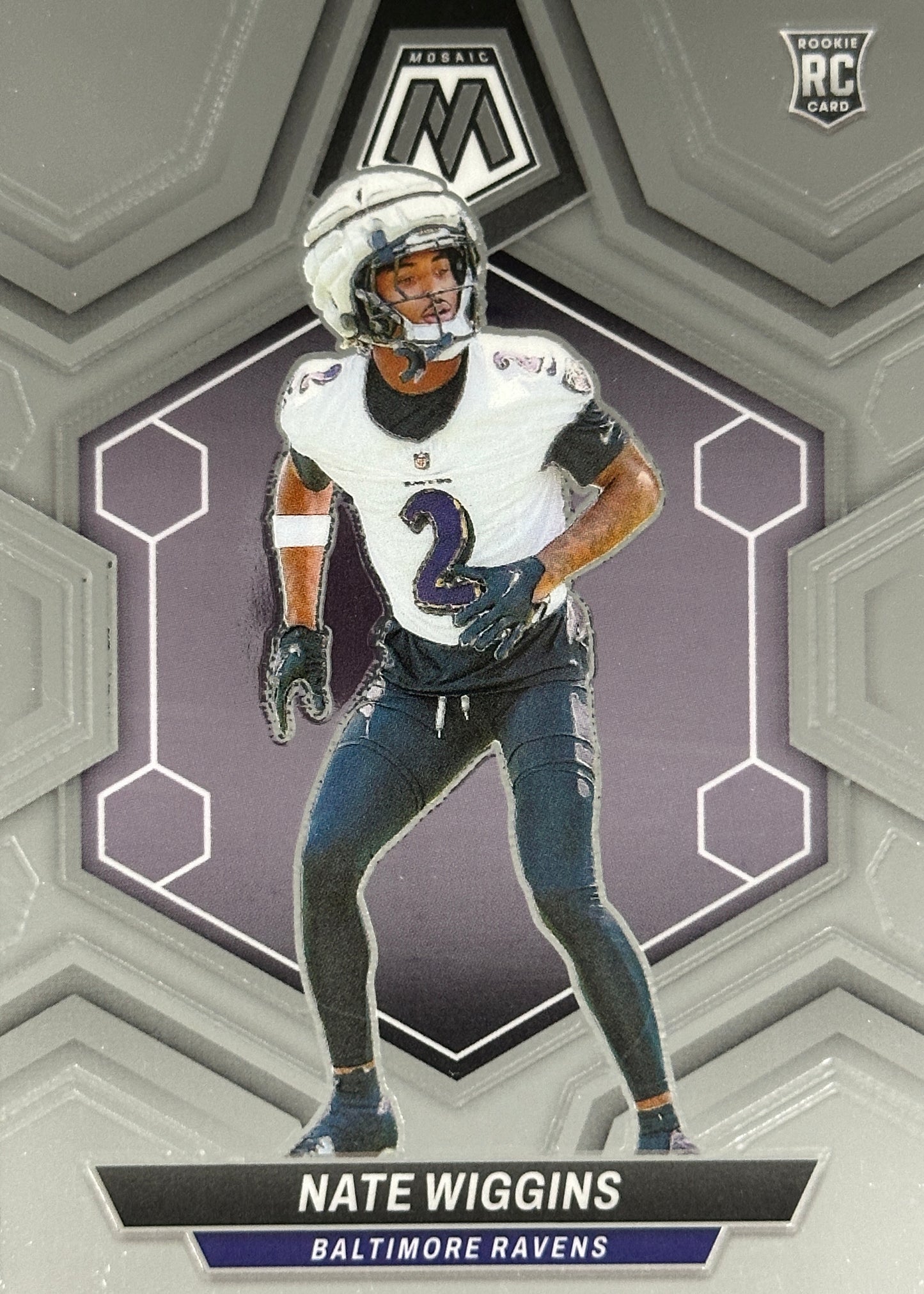 Nate Wiggins Mosaic Rookie Ravens