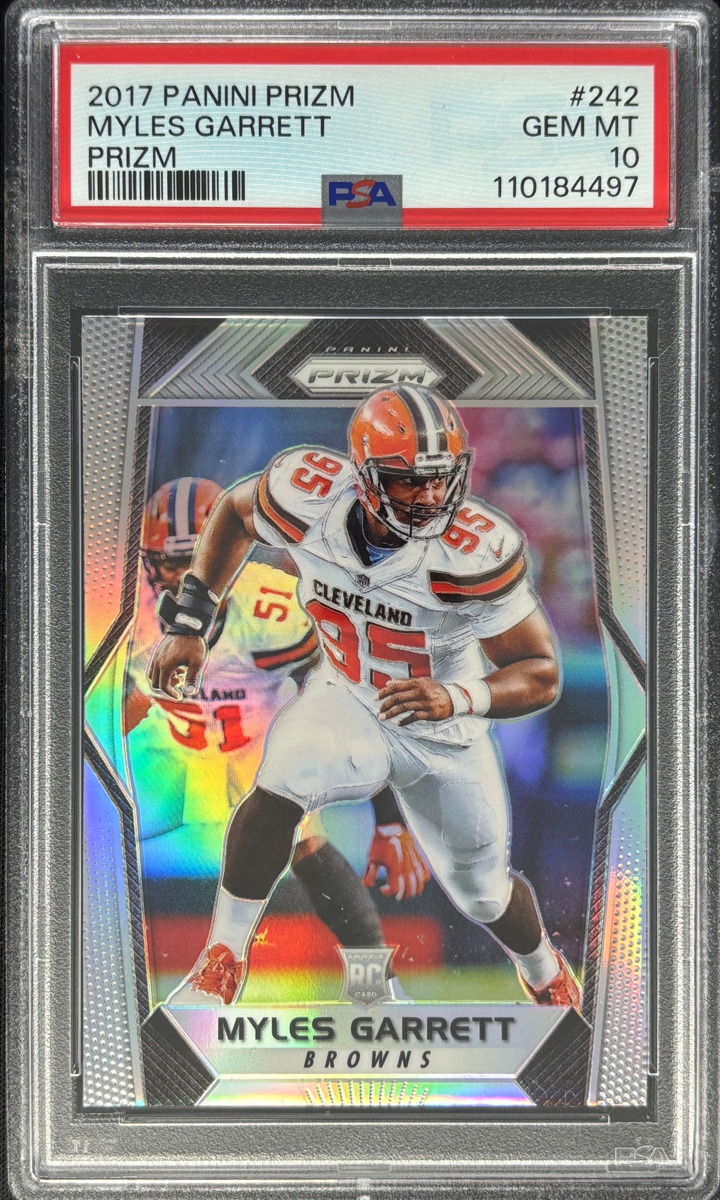 Myles Garrett 2017 Prizm Silver PSA 10 Rookie Browns