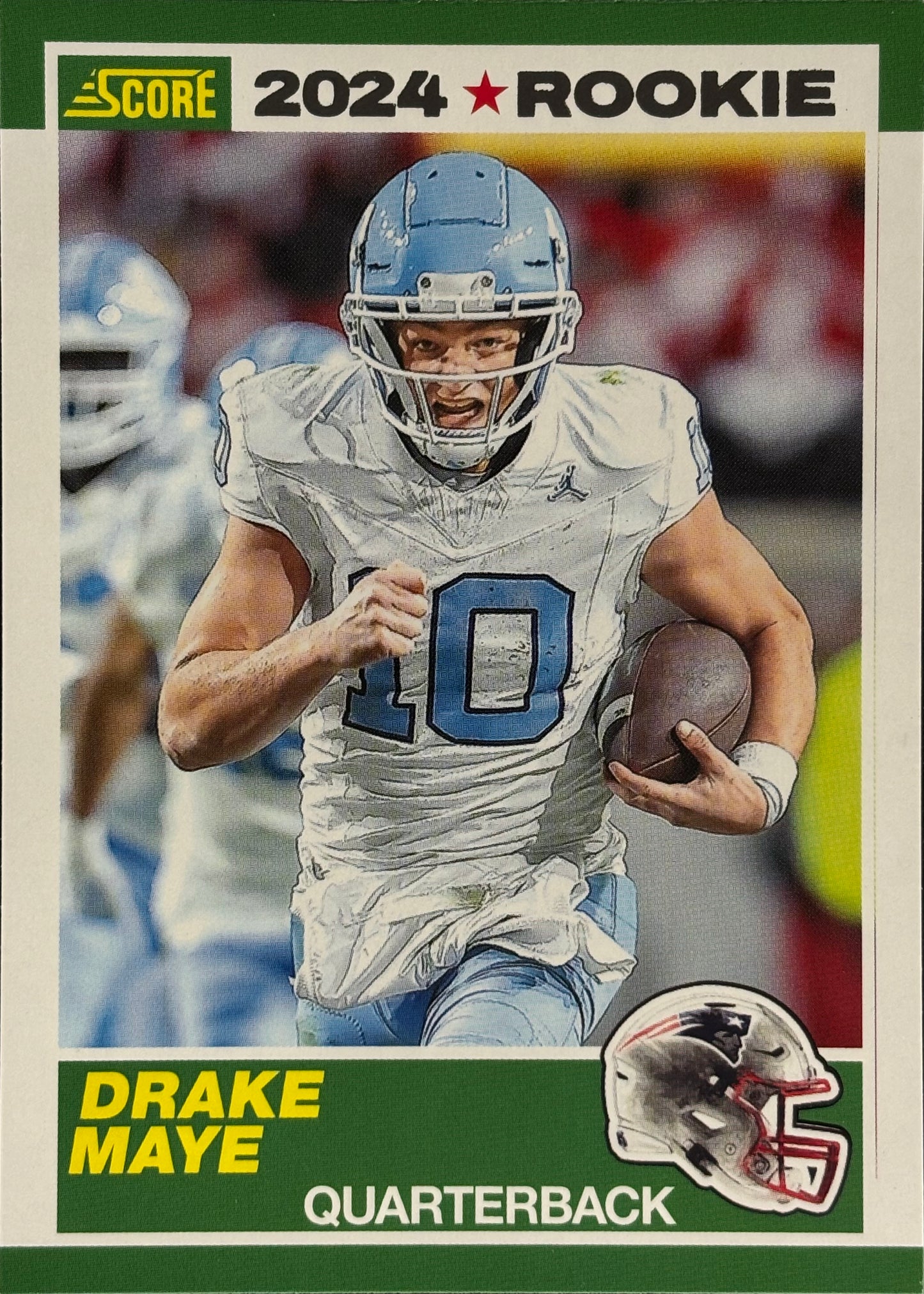 Drake Maye Score 2024 Rookie Sports Card