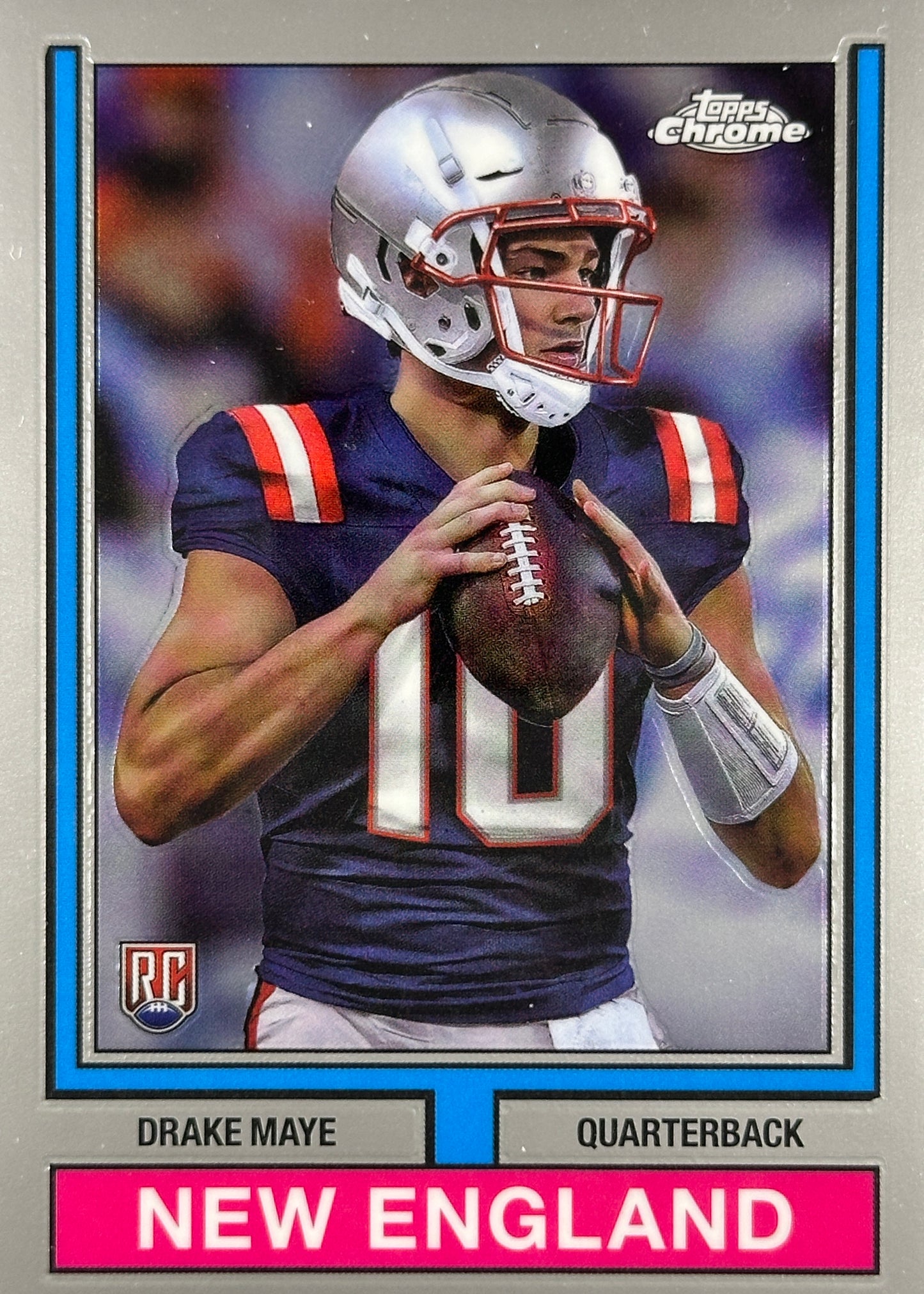 Drake Maye Topps Chrome Variation Rookie Patriots