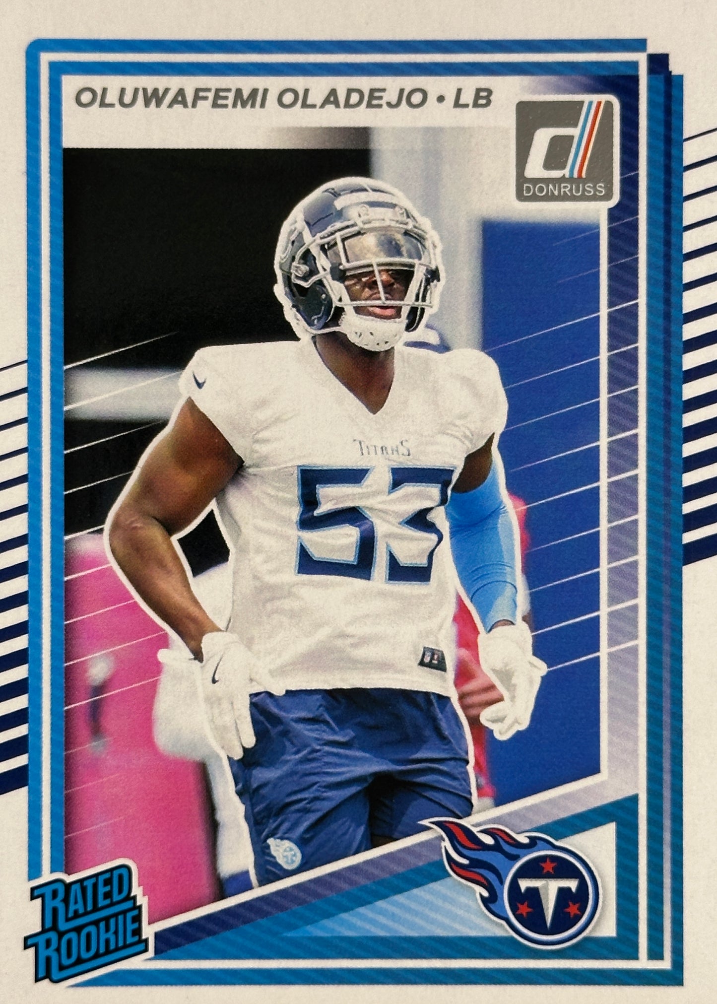 Oluwafemi Oladejo Rated Rookie Donruss Titans Sports Card