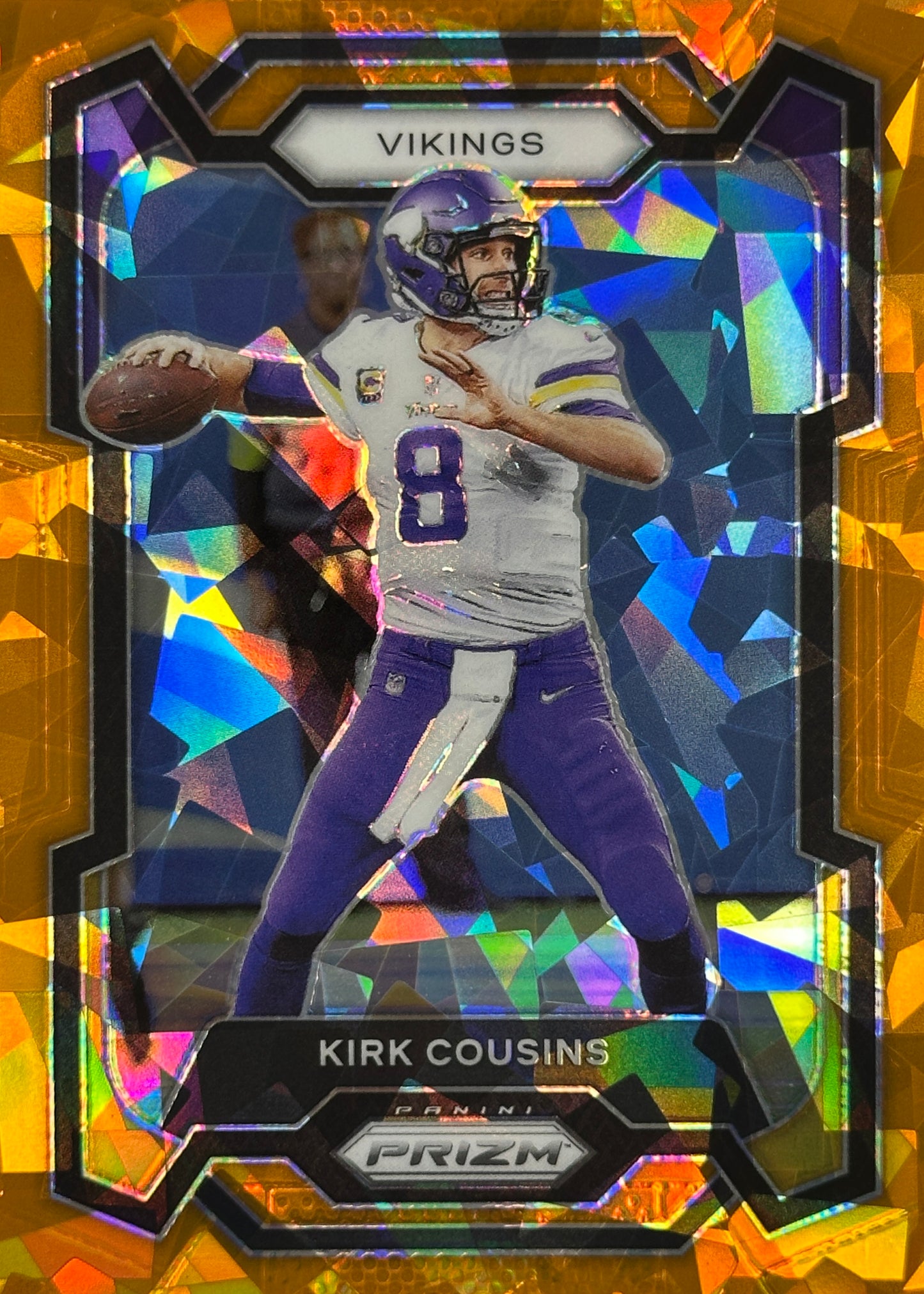 Kirk Cousins Prizm Orange Ice Vikings Falcons