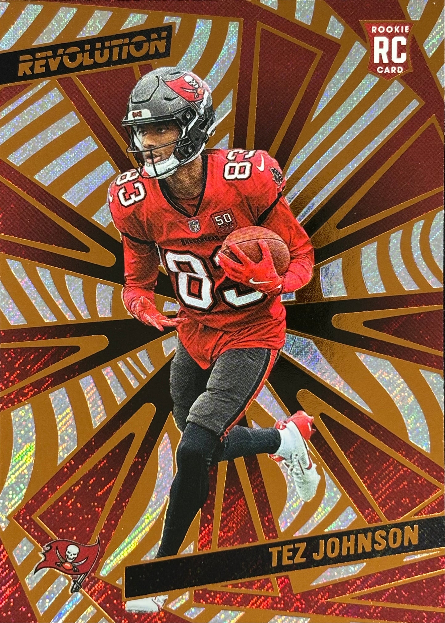 Tez Johnson Revolution Rookie Buccaneers Sports Card