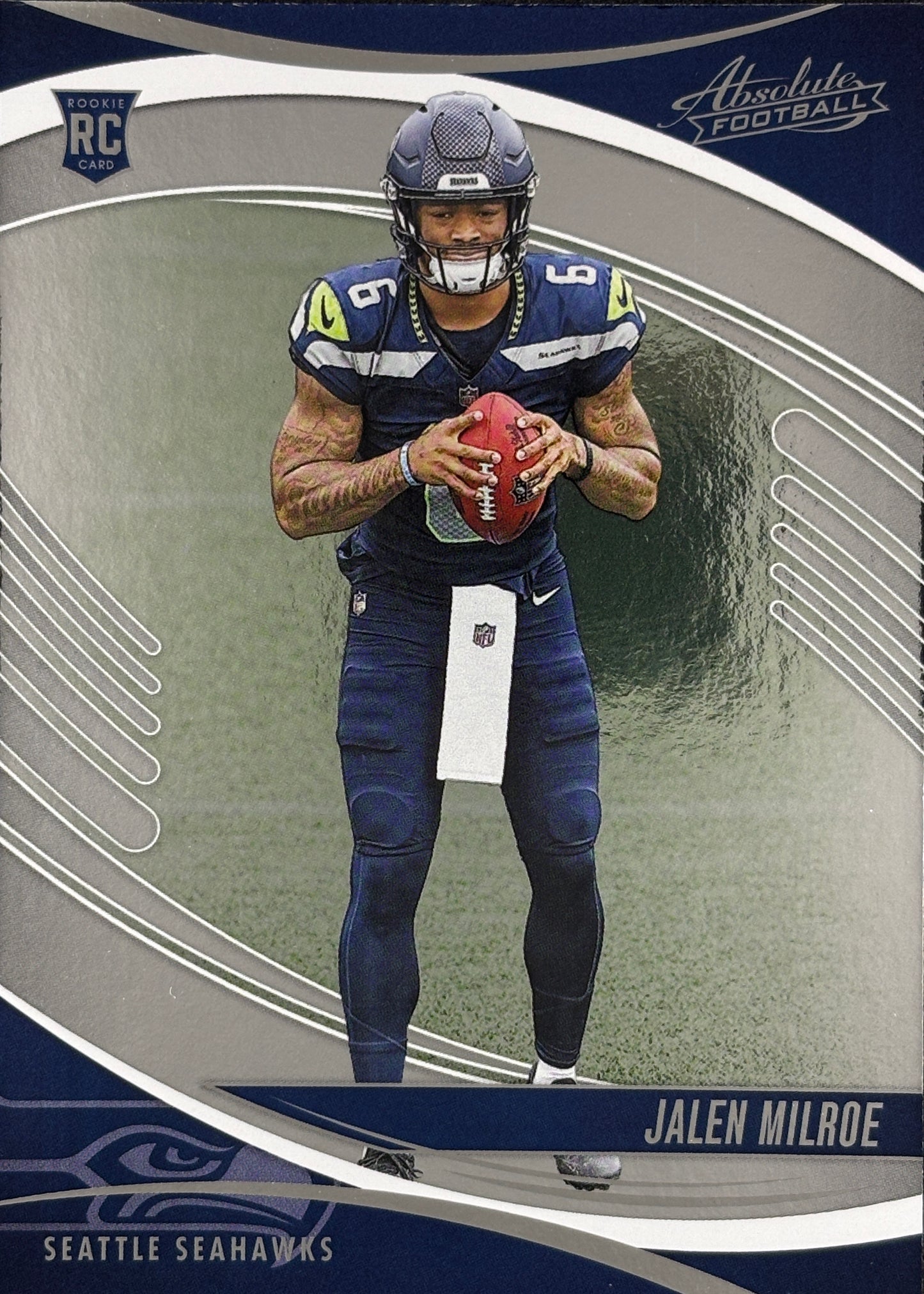 Jalen Milroe Absolute Rookie Seahawks Sports Card