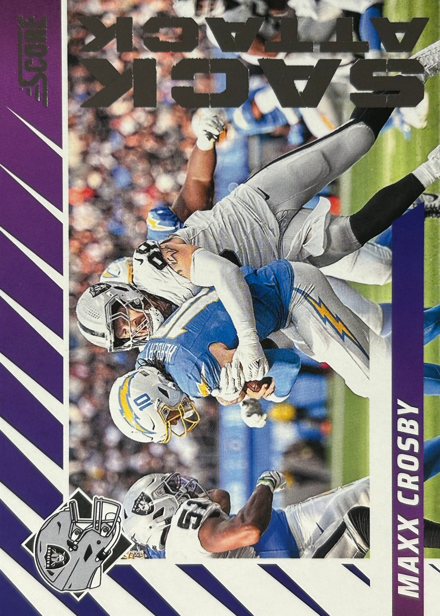 Maxx Crosby Score Sack Attack Purple Raiders