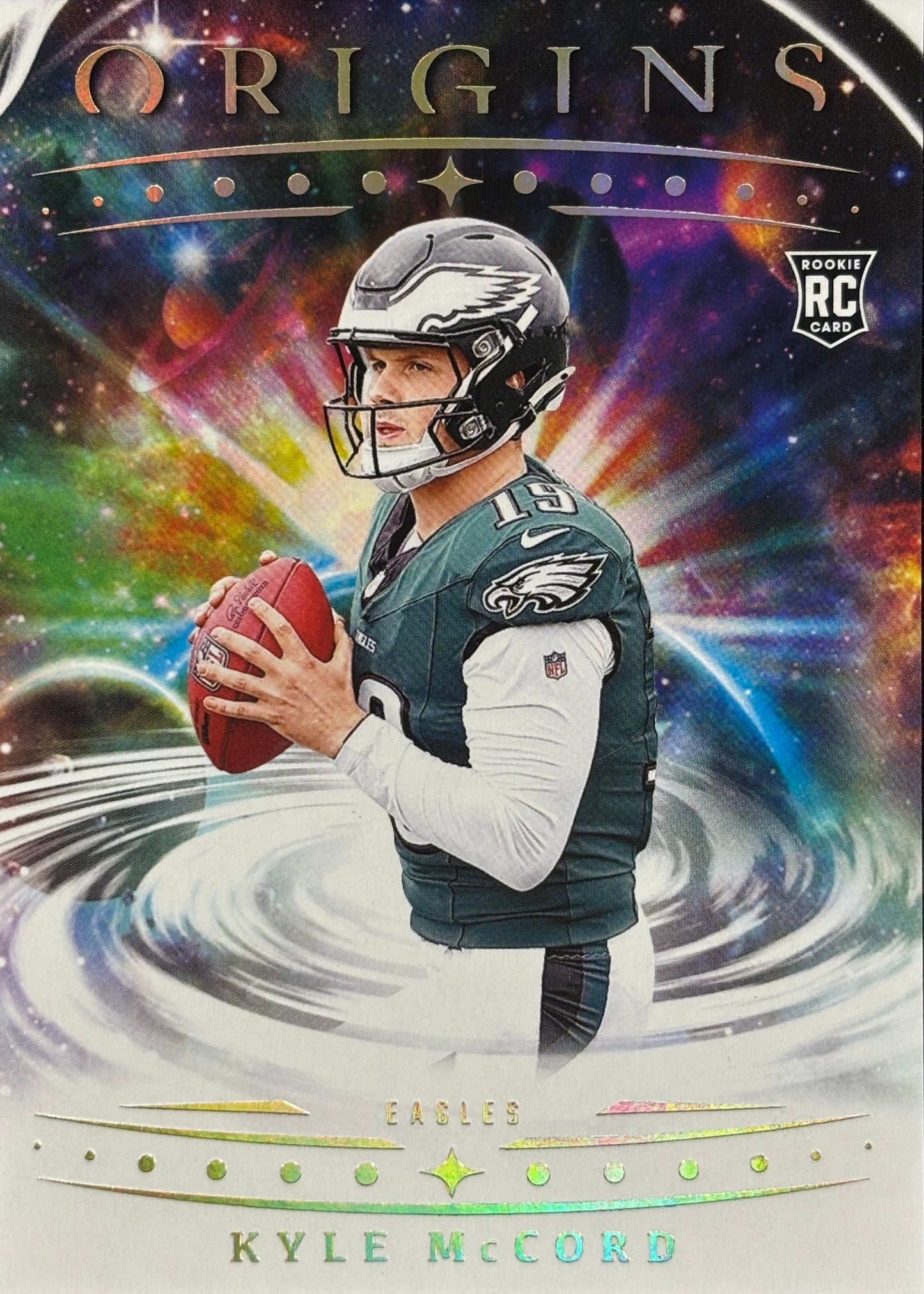 Kyle McCord Origins Rookie Eagles Sports Card