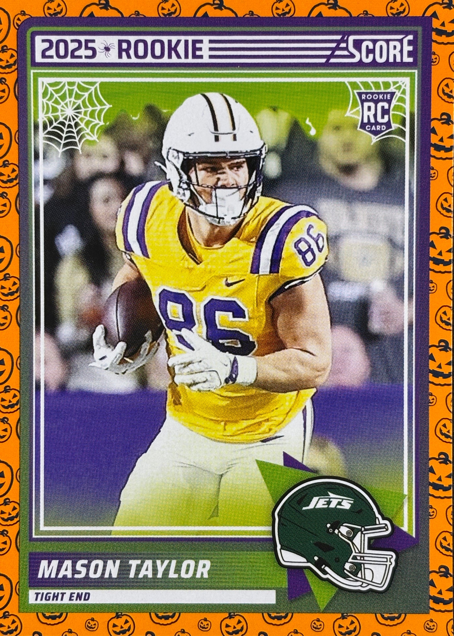 Mason Taylor Score A Treat Orange Pumpkin Jets