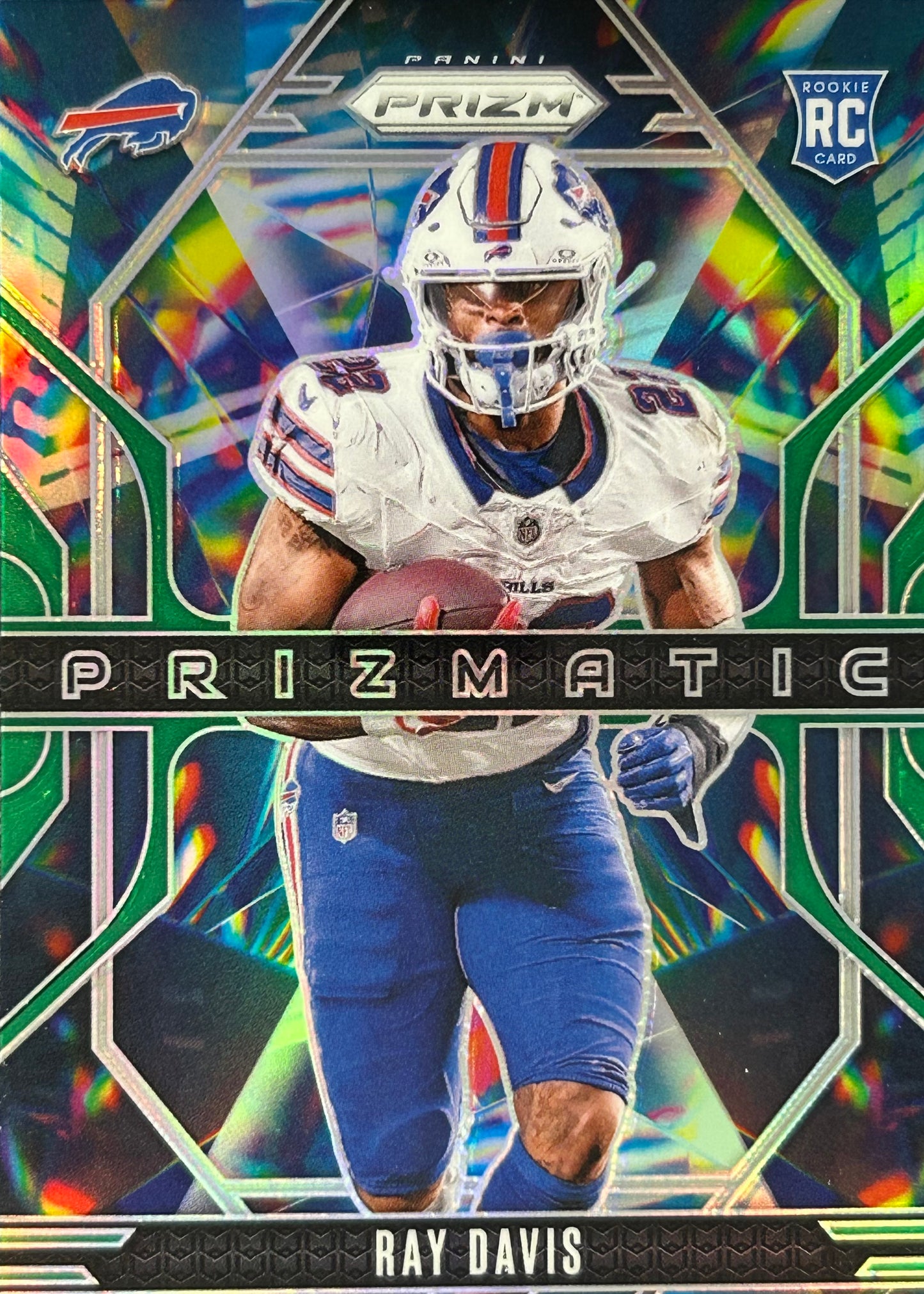 Ray Davis Prizmatic Green Rookie Bills