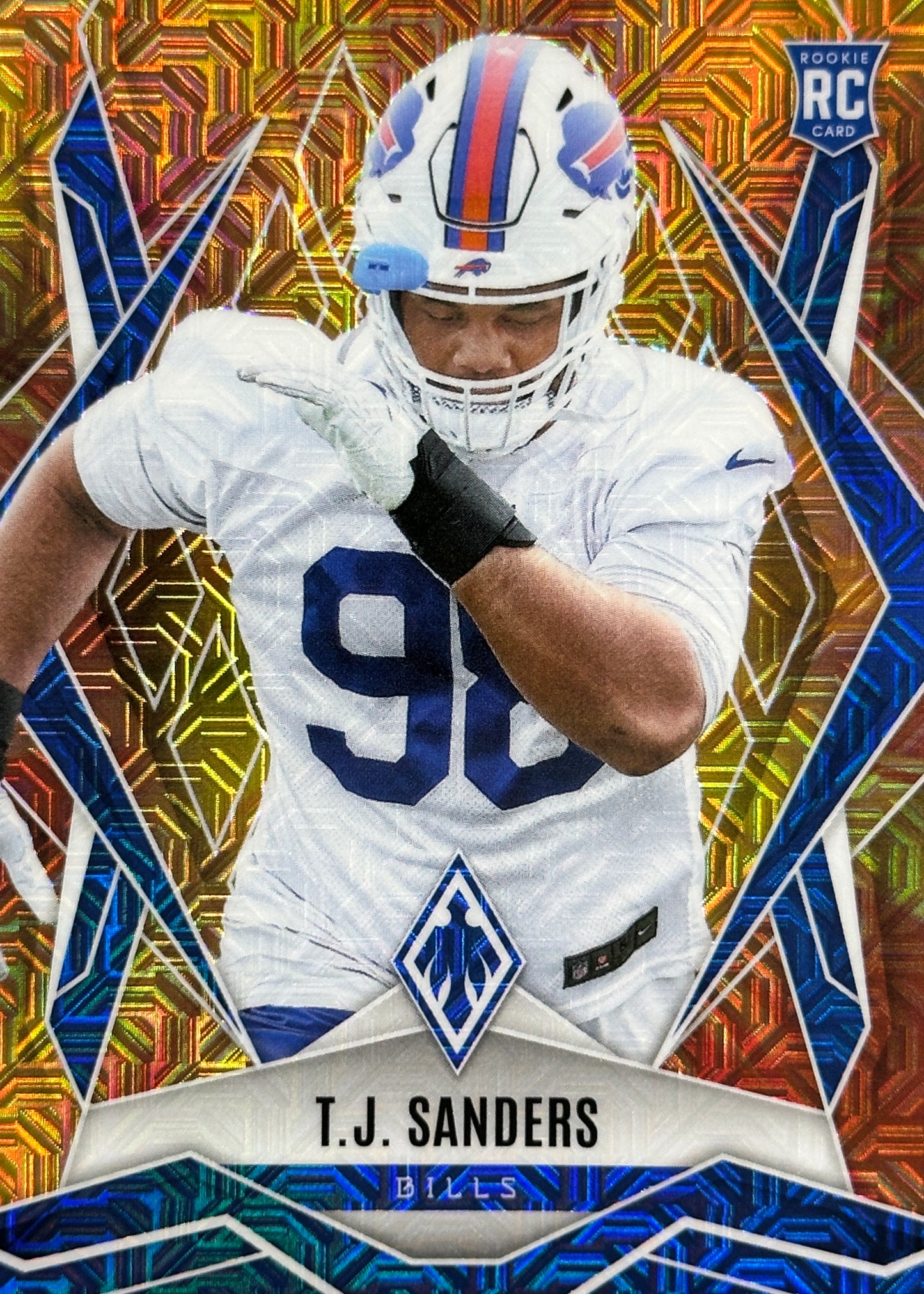 T.J. Sanders Phoenix Fire Burst /350 Rookie Buffalo Bills