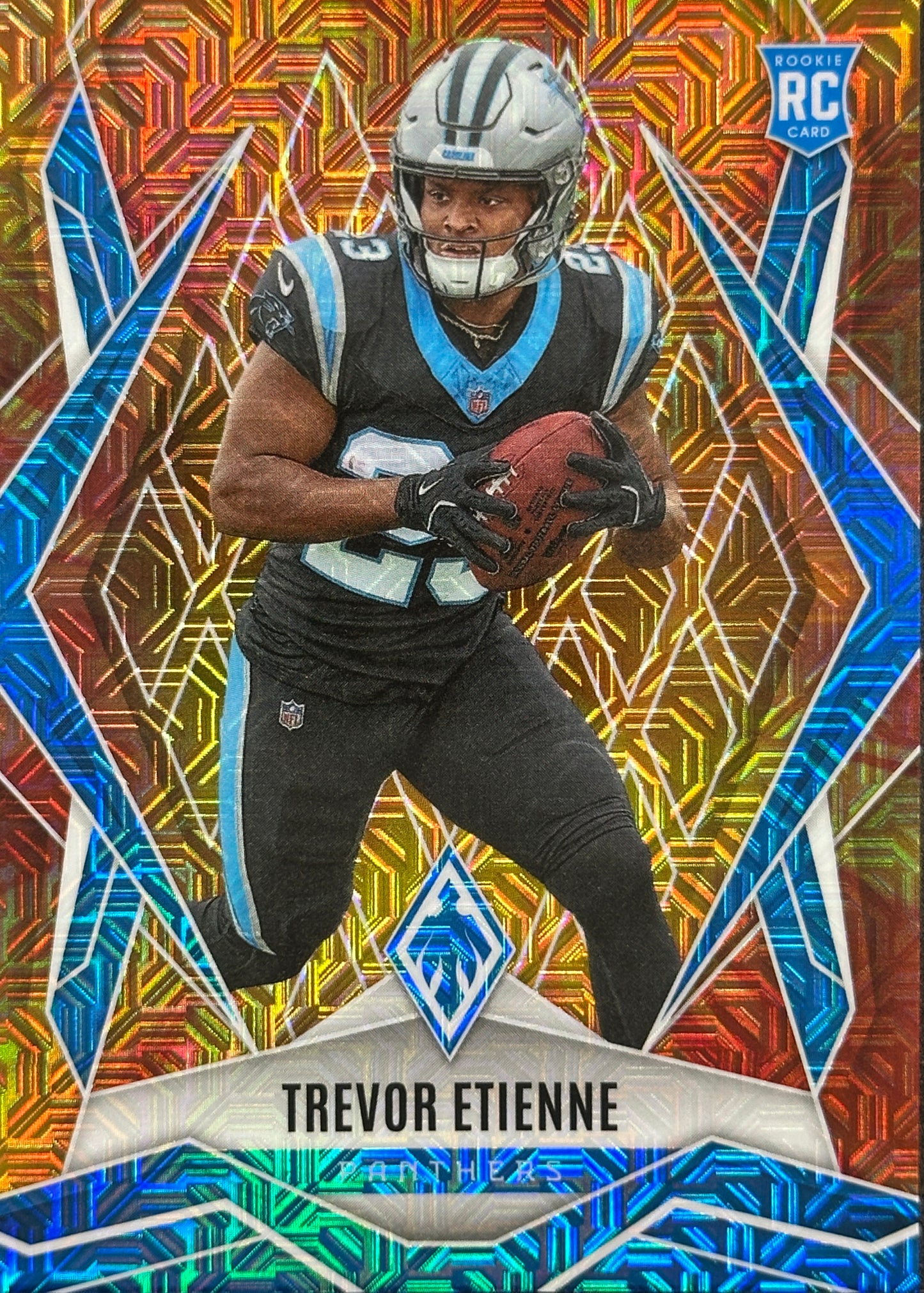 Trevor Etienne Phoenix Fire Burst /350 Rookie Carolina Panthers