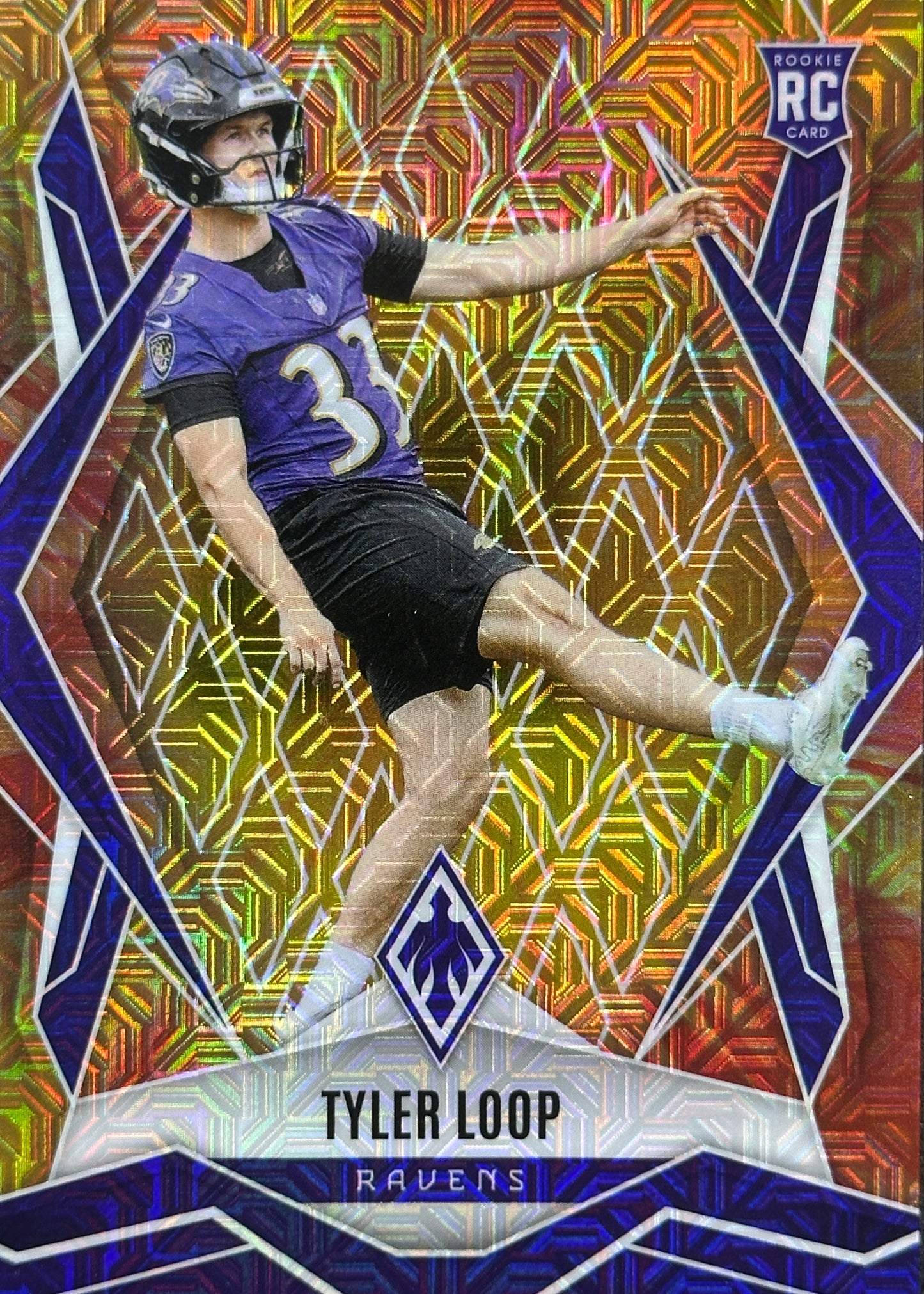Tyler Loop Phoenix Fire Burst /350 Rookie Baltimore Ravens