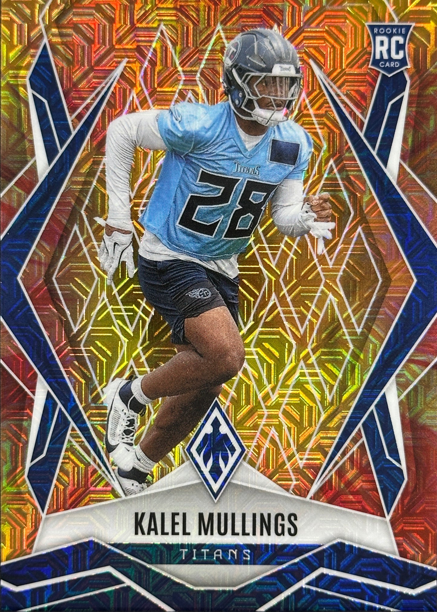 Kalel Mullings Phoenix Fire Burst /350 Rookie Tennessee Titans