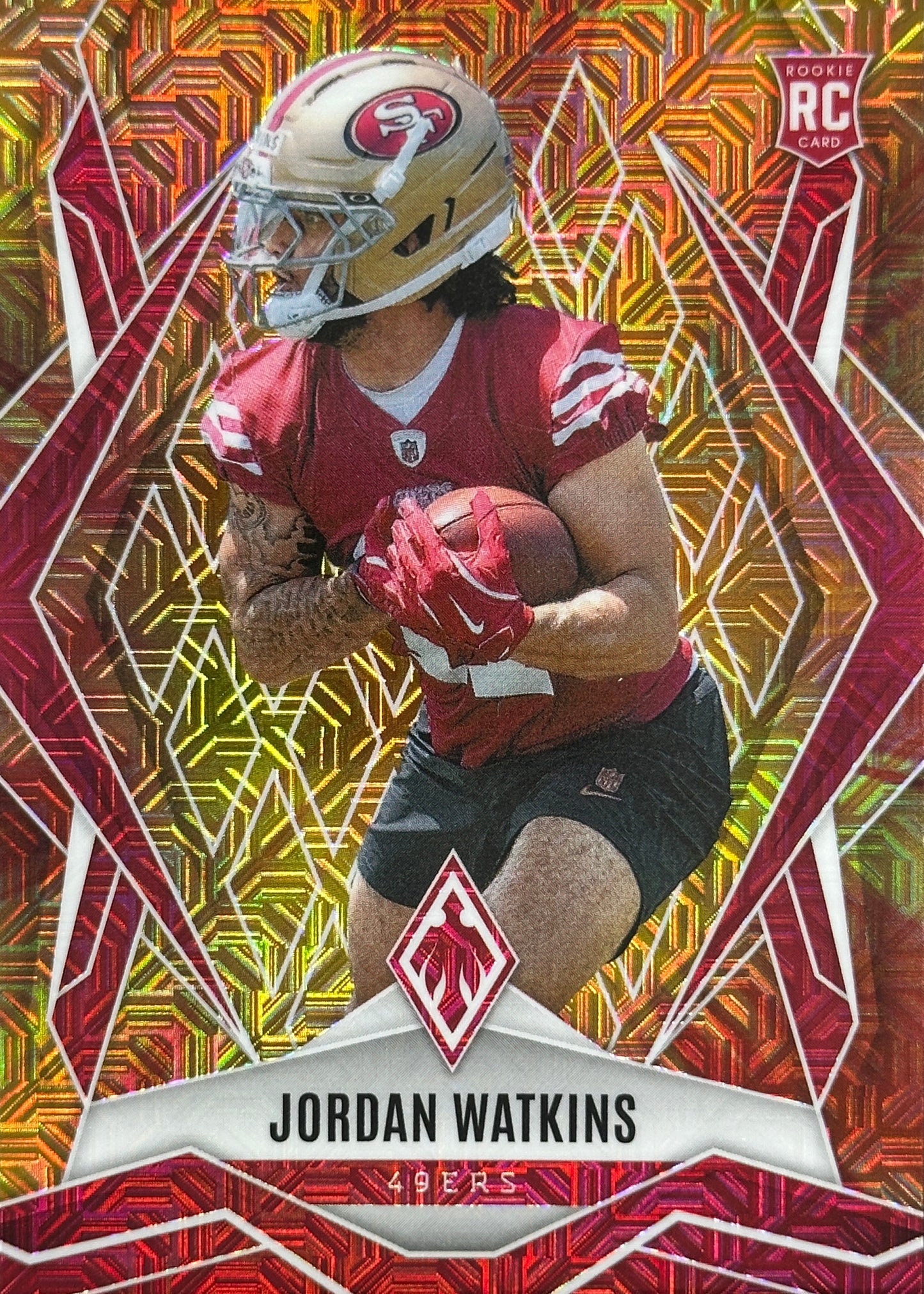 Jordan Watkins Phoenix Fire Burst /350 Rookie San Francisco 49ers