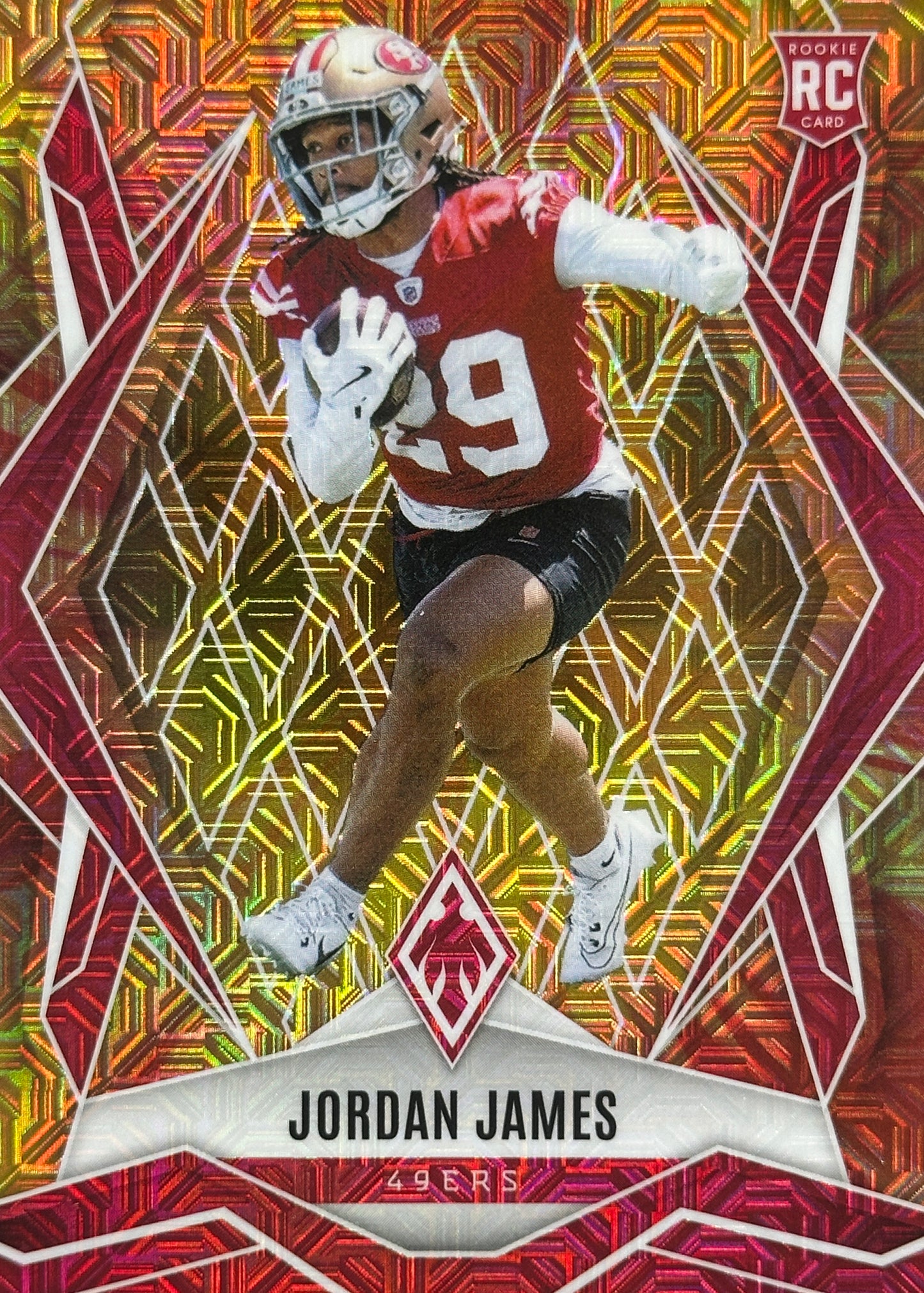 Jordan James Phoenix Fire Burst /350 Rookie San Francisco 49ers