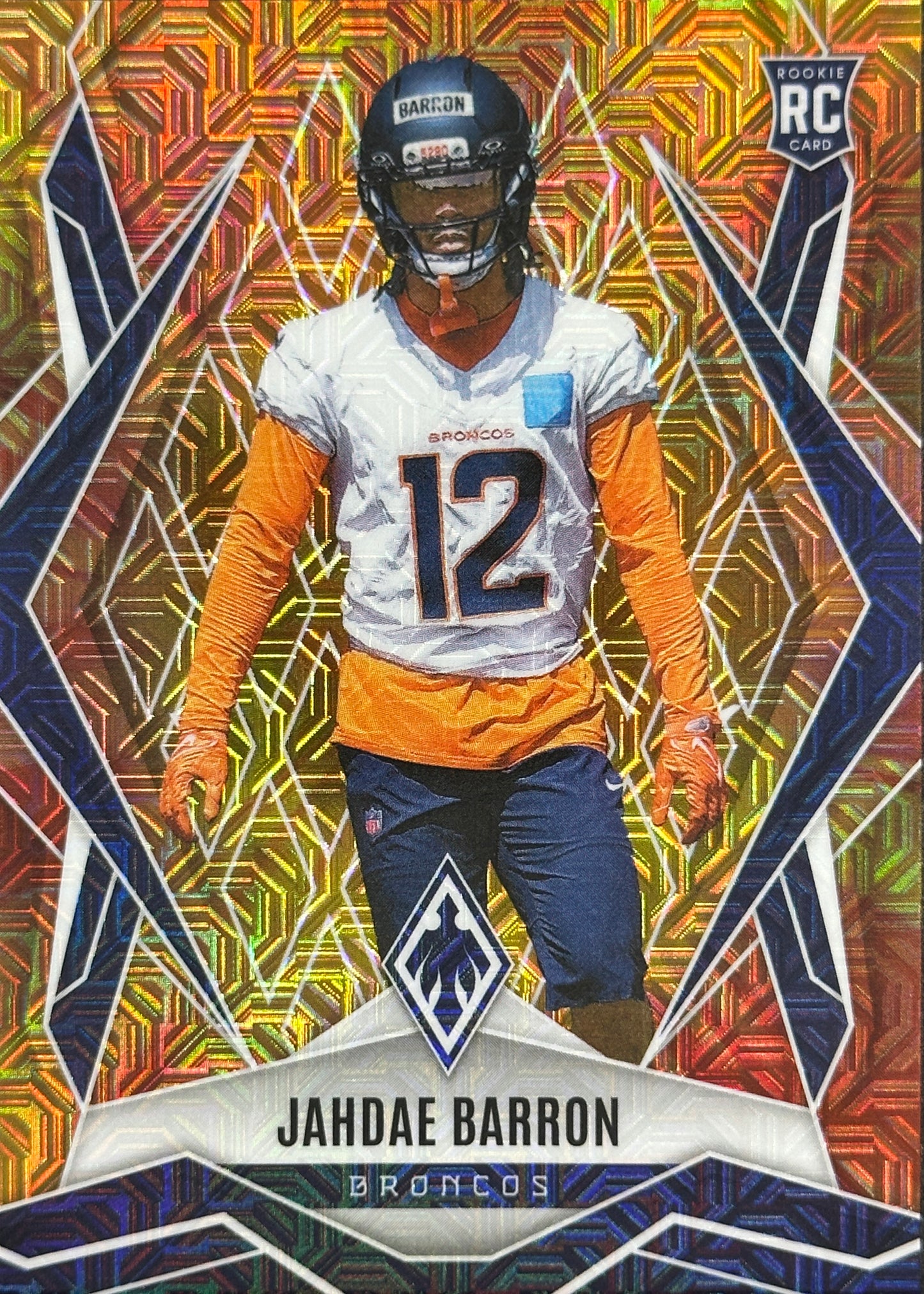Jahdae Barron Phoenix Fire Burst /350 Rookie Denver Broncos