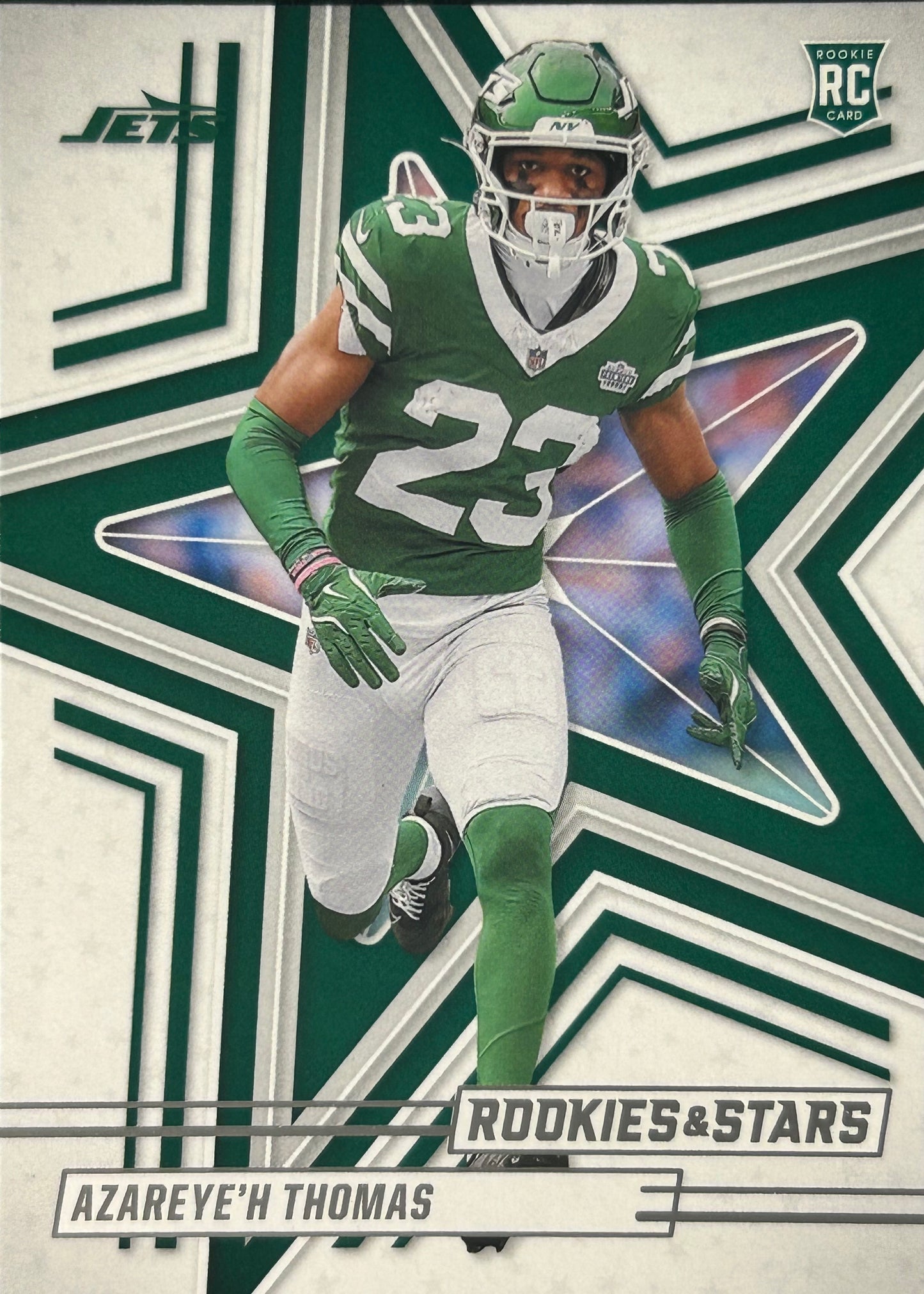 Azareye’h Thomas Rookies & Stars Jets Sports Card