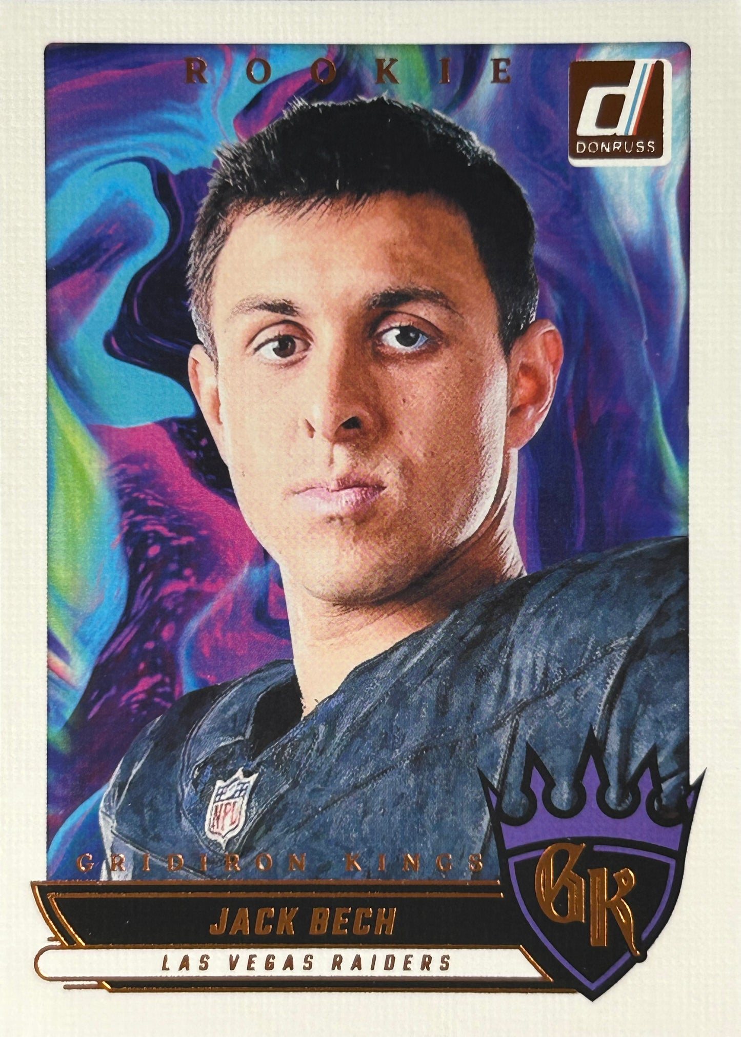 Jack Bech Gridiron Kings Rookie Donruss Raiders