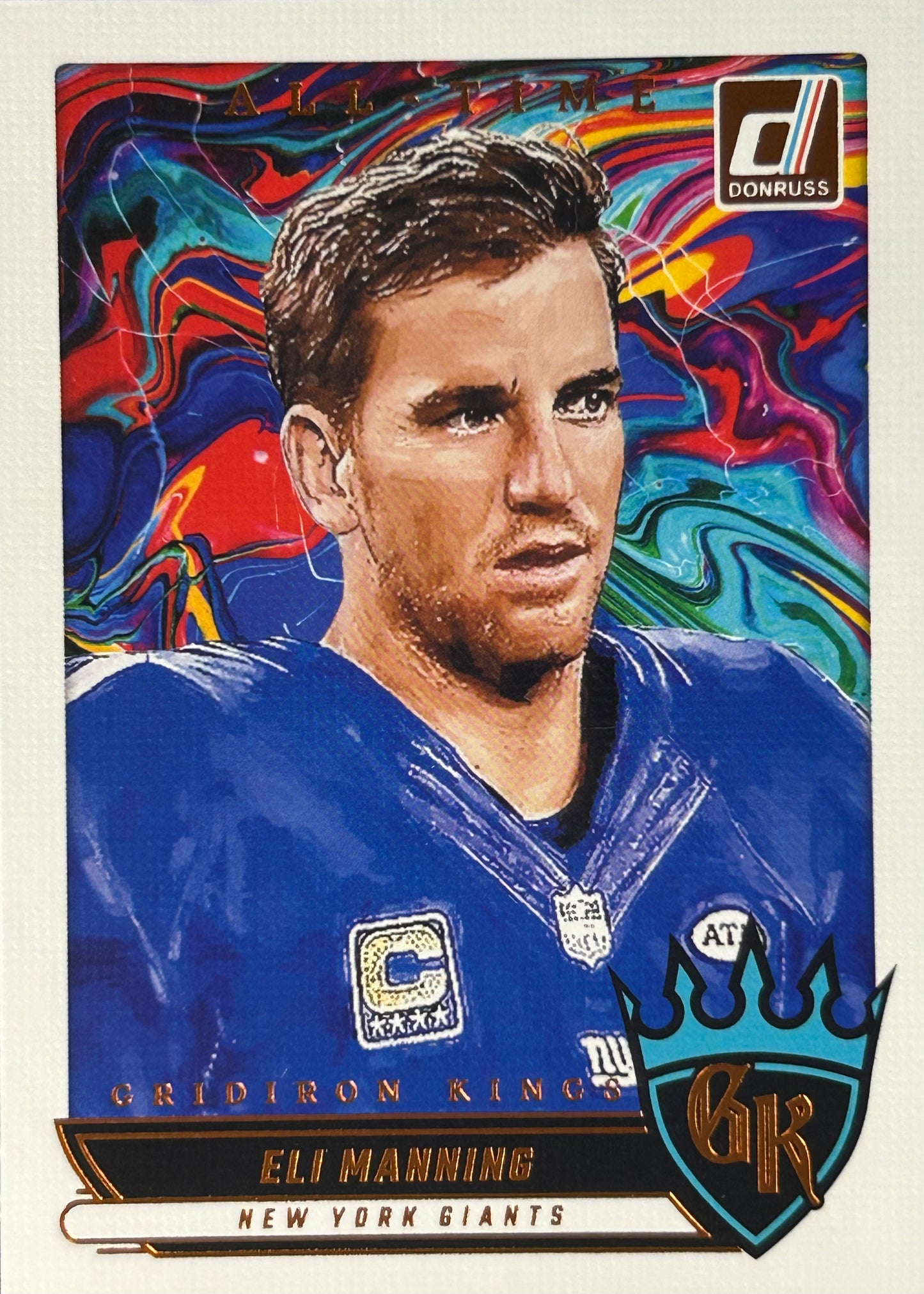 Eli Manning Gridiron Kings All-Time Donruss Giants Sports Card