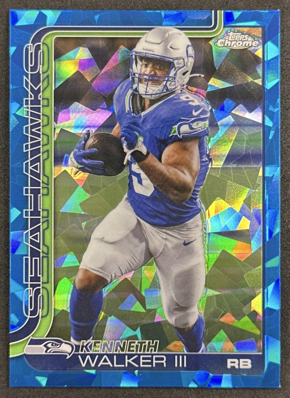 Kenneth Walker III 2025 Topps Chrome Sapphire Seahawks | Wayne