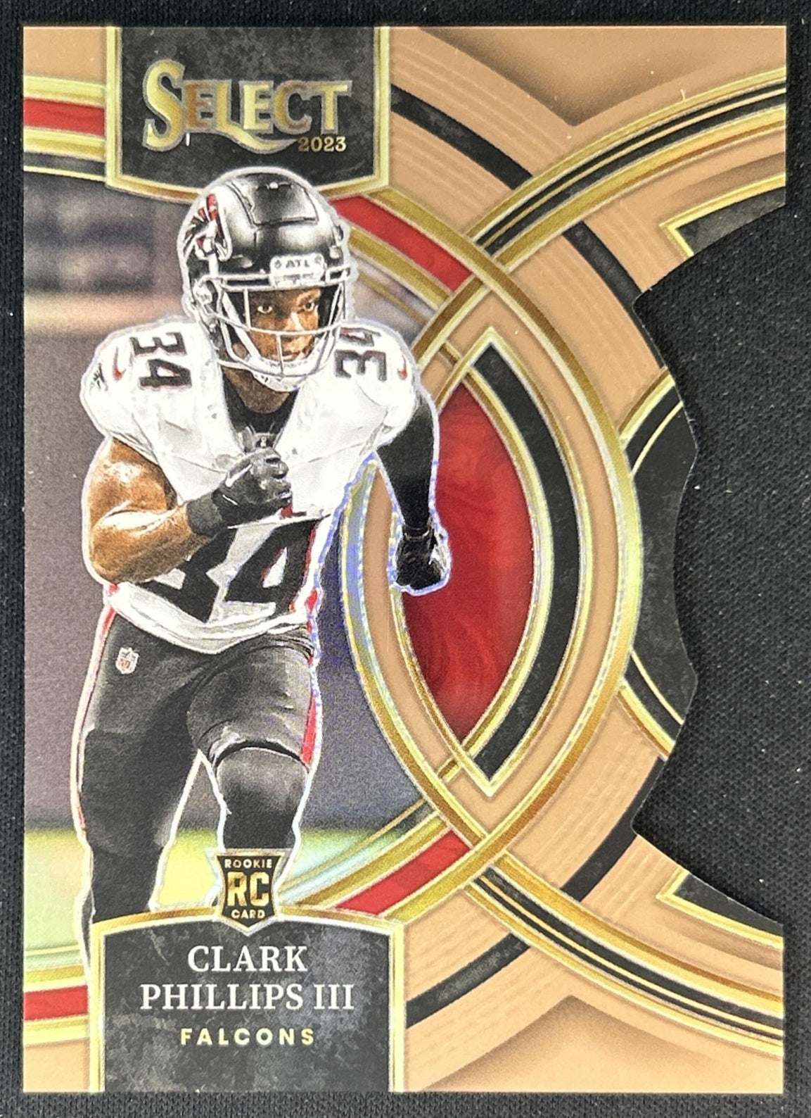 Clark Phillips III 2023 Panini Select Copper Prizms Die Cut /299 Falcons