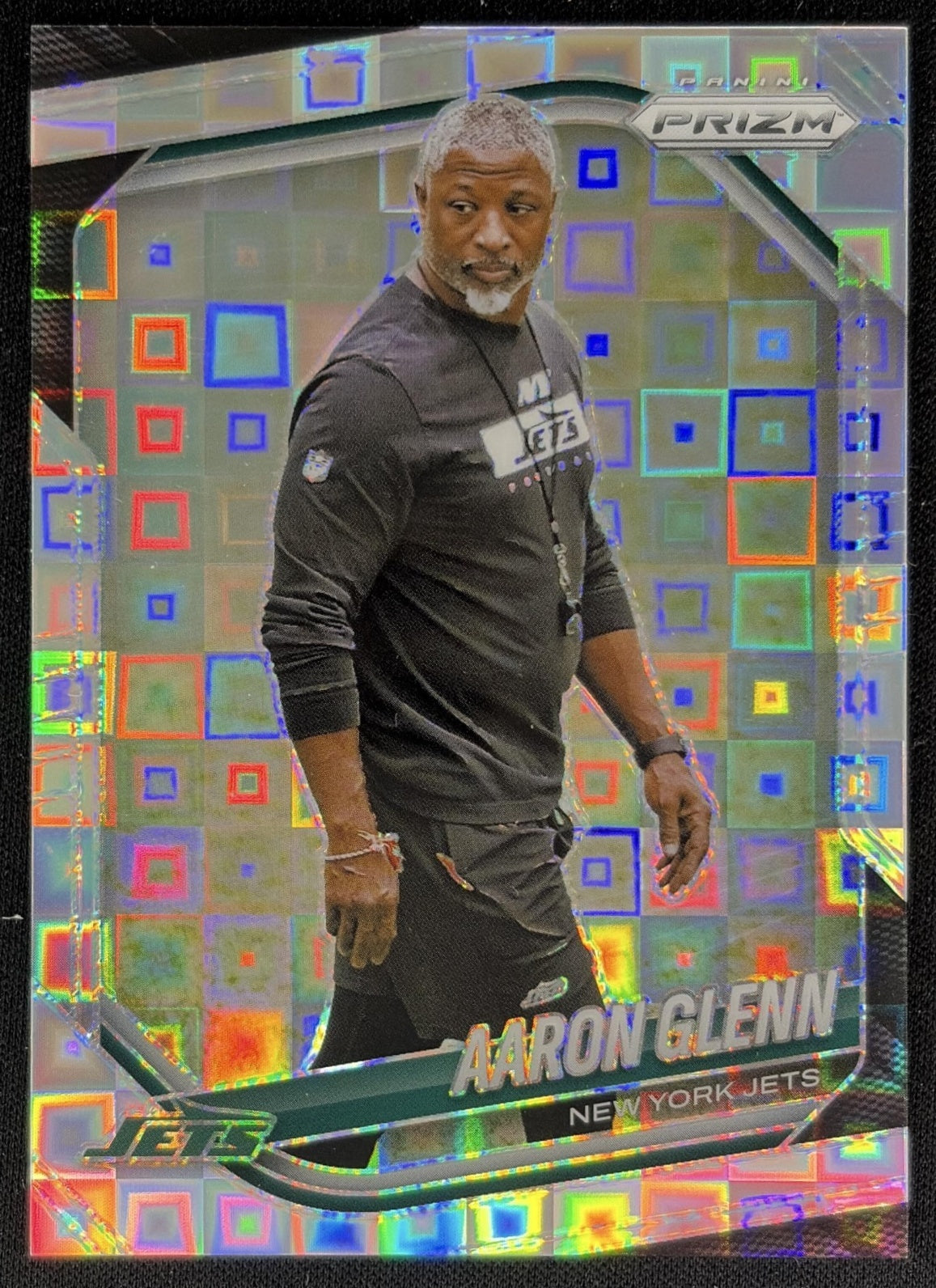 Aaron Glenn 2025 Panini Prizm Pandora /400 Jets Sports Trading Cards