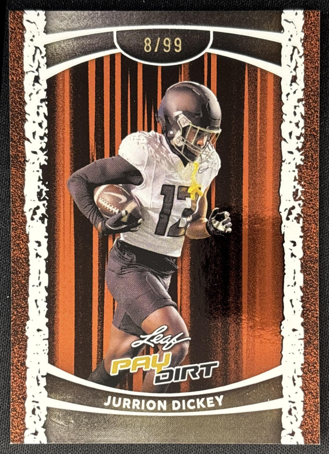 Jurrion Dickey 2026 Leaf Pay Dirt Orange /99 | Wayne Collection
